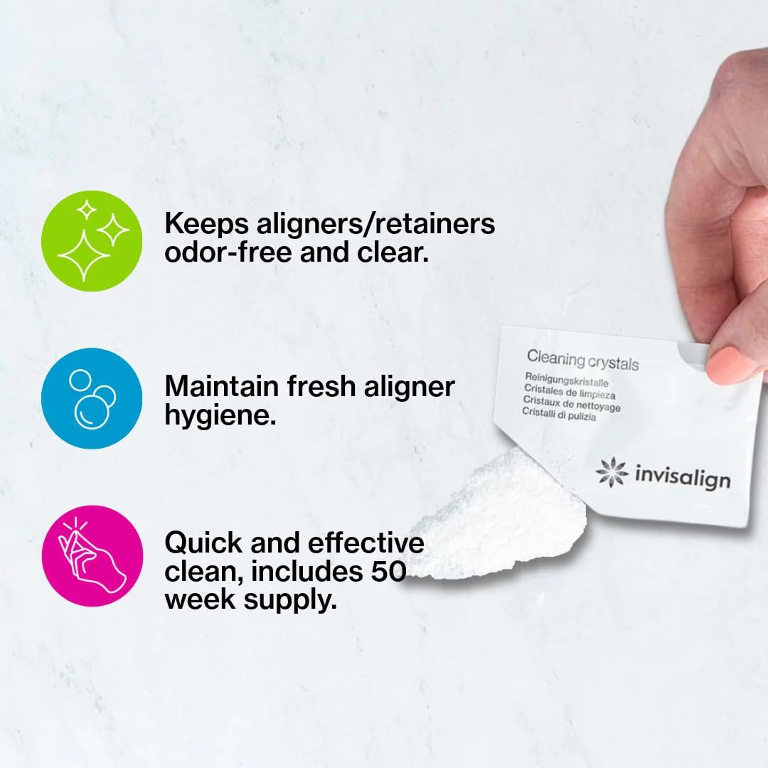 INVISALIGN Cleaning Crystals for Clear Aligners and Retainers, (50 Packets) - Image 2