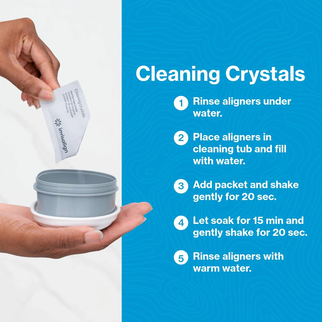 INVISALIGN Cleaning Crystals for Clear Aligners and Retainers, (50 Packets) - Image 3