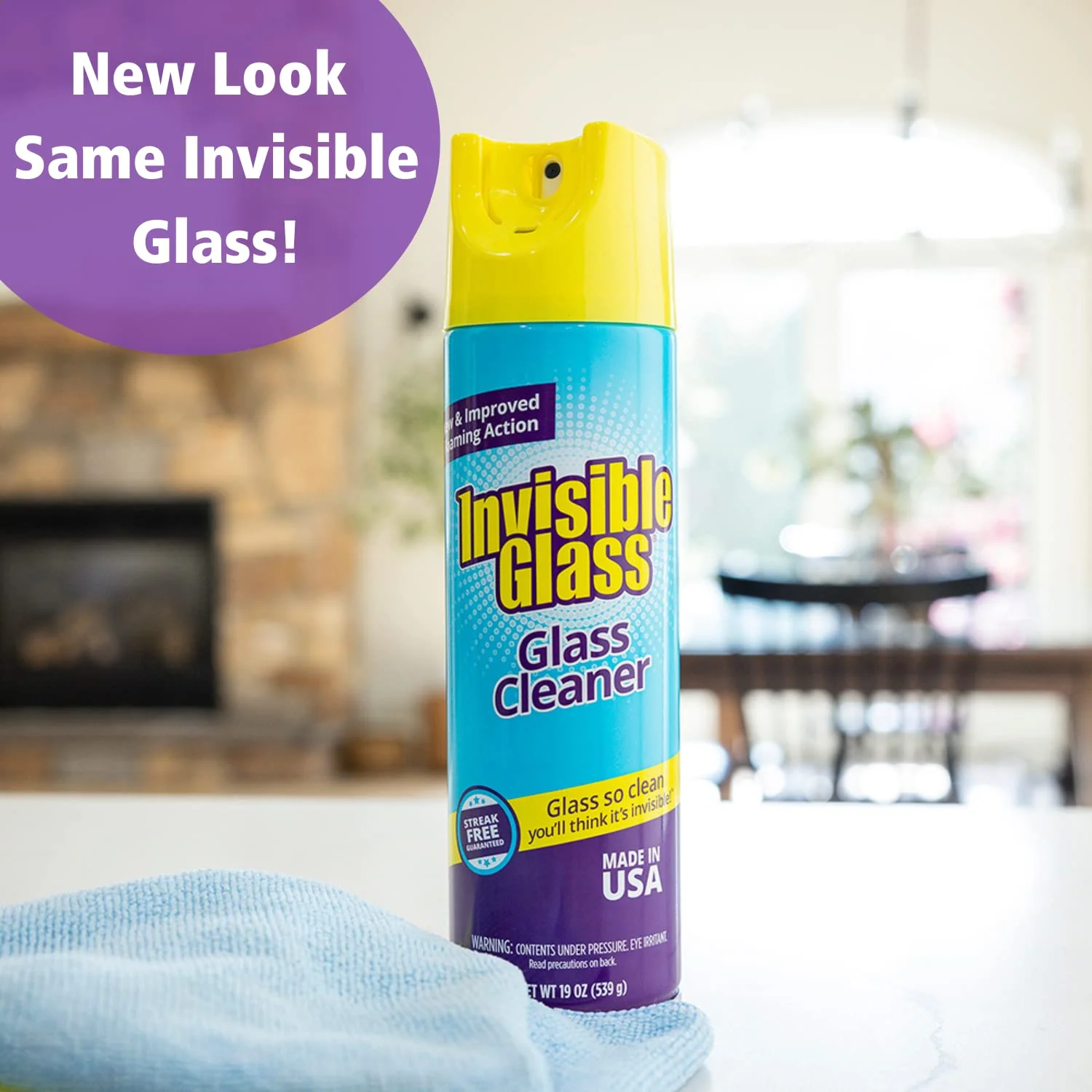 Invisible Glass 91160-4PK Premium Aerosol Glass and Window Foaming Cleaner Spray – Cleans Glass, Windows, Mirrors, Shower Doors, and More – Streak-Free, Ammonia-Free, Tint-Safe – 19 oz (Pack of 4) - Image 7