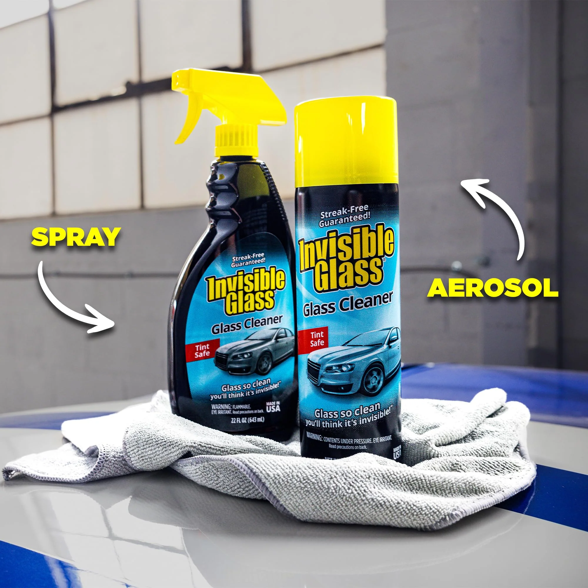 Invisible Glass 91164-4PK Premium Aerosol Glass Cleaner Spray for Car Windshields and Windows, Automotive and Home Window Cleaner, Streak-Free, Ammonia-Free, Tint-Safe – 19 oz (Pack of 4) - Image 3