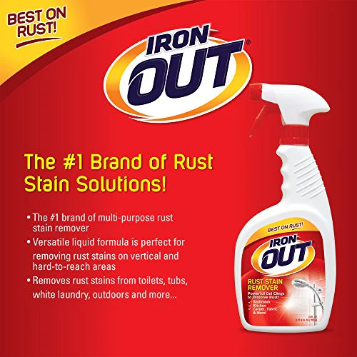 Iron OUT Spray Gel Rust Stain Remover, Remove and Prevent Rust Stains in Bathrooms, Kitchens, Appliances, Laundry, and Outdoors, 24 Ounce, Pack of 6 - Image 2