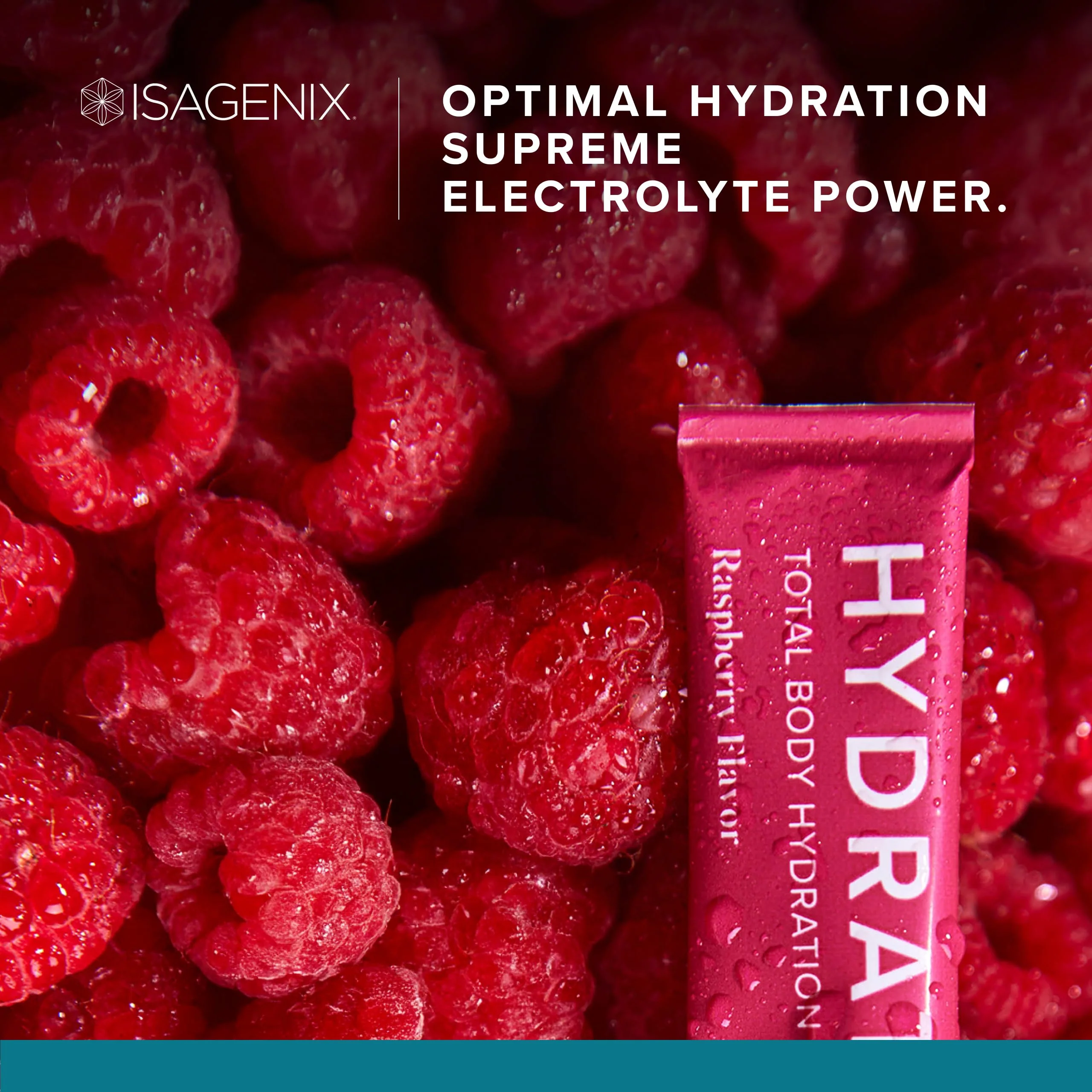 Isagenix Hydrate - Superior Hydration with 1625+ mg of Essential Electrolytes - No Added Sugar - Raspberry Flavor - 0.2 oz Sticks - 24 Servings - Image 6