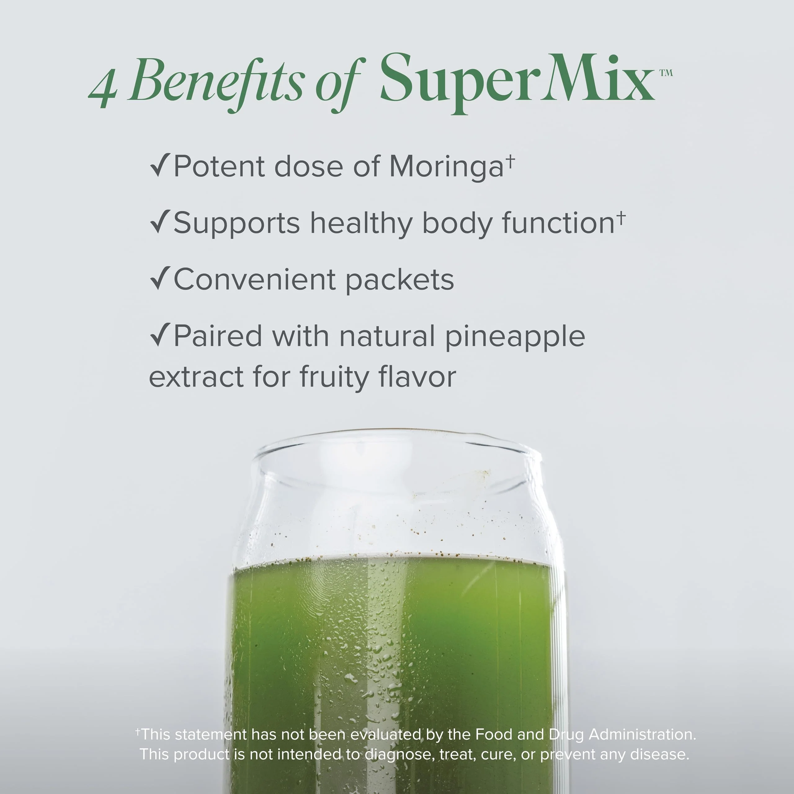 Isagenix SuperMix - Premium Moringa Superfood Powder with Phytonutrients - Convenient Individual Serving Packets - 32 Servings - Tropical Fruit Flavor - Image 3