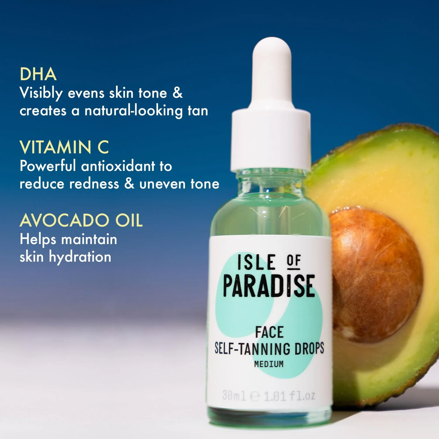 Isle of Paradise Self Tanning Face Drops Medium (30 ml) Add Self Tanning Drops to Skin Care Natural Ingredients & Vegan - Image 7
