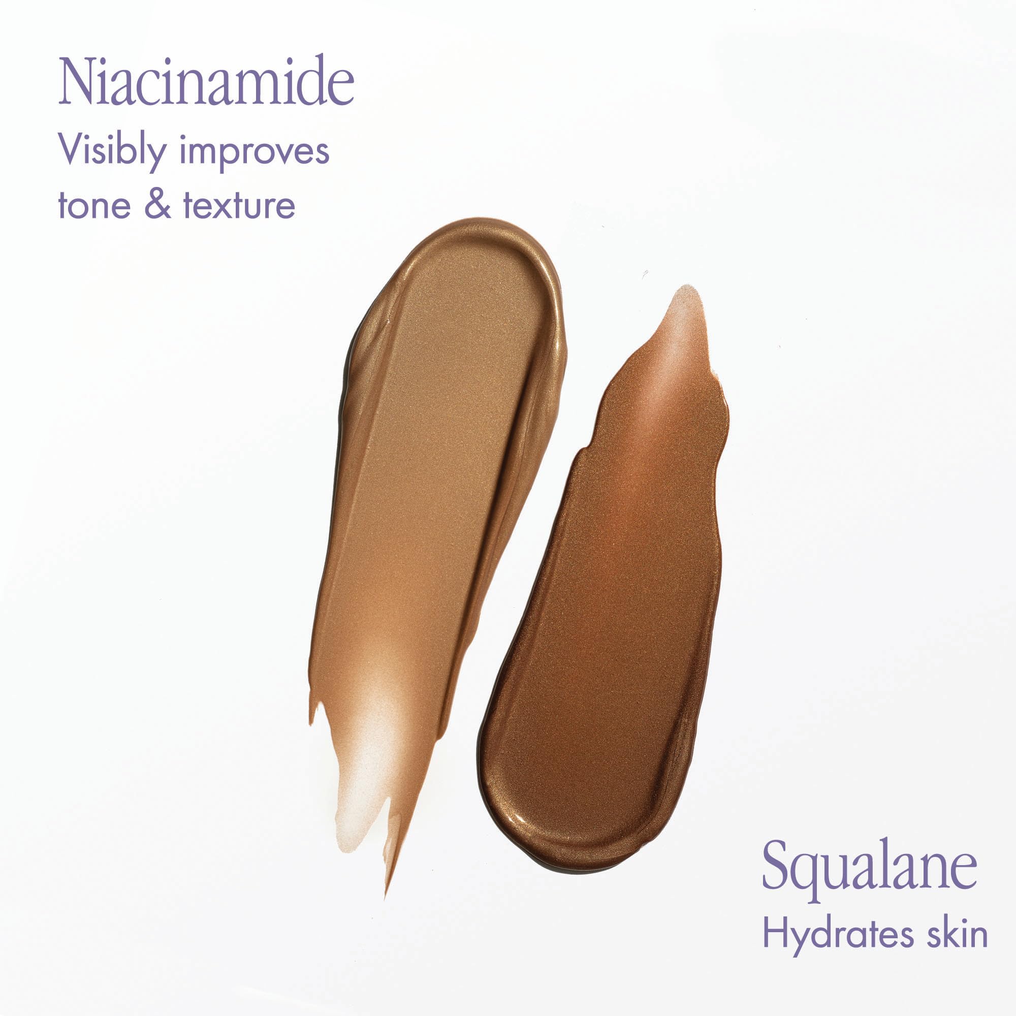 Isle of Paradise Sunny Serum Champagne - Bronzing Serum with Squalane, Niacinamide, and Jojoba Oil - 4-in-1 Instant Self Tan Primer, Base, Highlighter, and Body Bronzer - 1.01 fl. oz - Image 5
