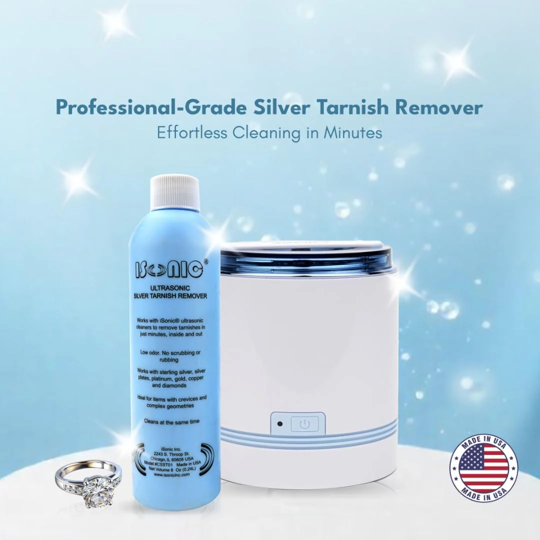 iSonic CSST01 Ultrasonic Tarnish Remover, 8 fl. oz. Bottle (Do Not Dilute) (8 fl. oz. (Pack of 2)) - Image 6