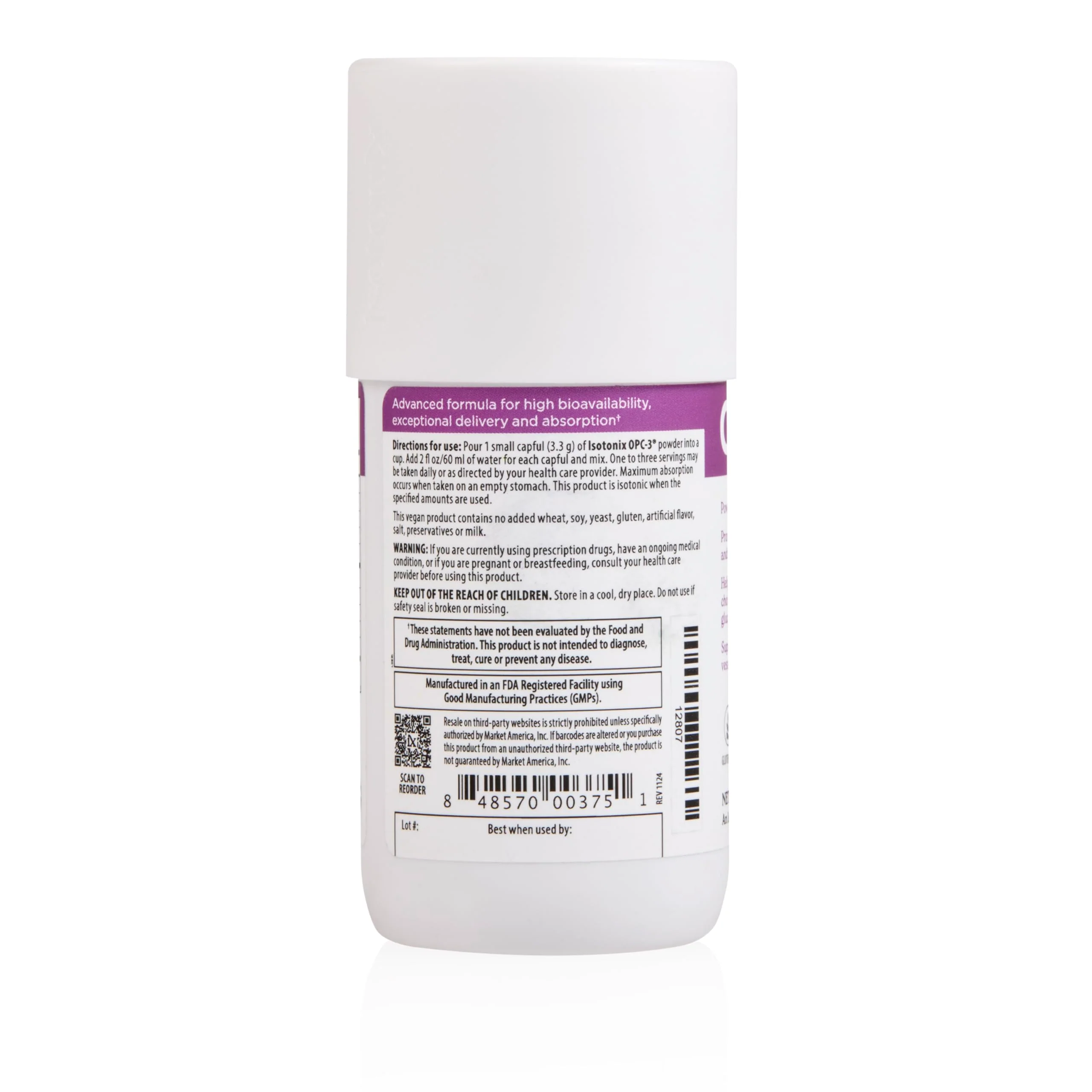 Isotonix OPC-3 Antioxidant Supplement - Pycnogenol, Grape Seed Extracts, Bilberry, Red Wine & Pine Bark Extracts - for Heart & Circulatory Support - Isotonic, Vegan, Gluten Free - 30 Servings - Image 3