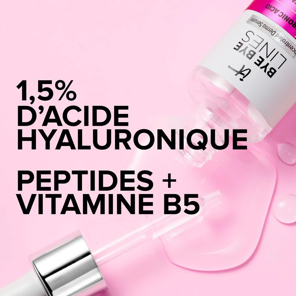 IT Cosmetics Bye Bye Lines Hyaluronic Acid Serum for Face - Hydrating Anti-Aging Facial Serum With Peptide & Vitamin B5, Visibly Plumps Skin, Smooths Look of Fine Lines, For All Skin Types - 1 fl oz - Image 10