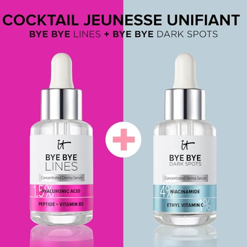 IT Cosmetics Bye Bye Lines Hyaluronic Acid Serum for Face - Hydrating Anti-Aging Facial Serum With Peptide & Vitamin B5, Visibly Plumps Skin, Smooths Look of Fine Lines, For All Skin Types - 1 fl oz - Image 4