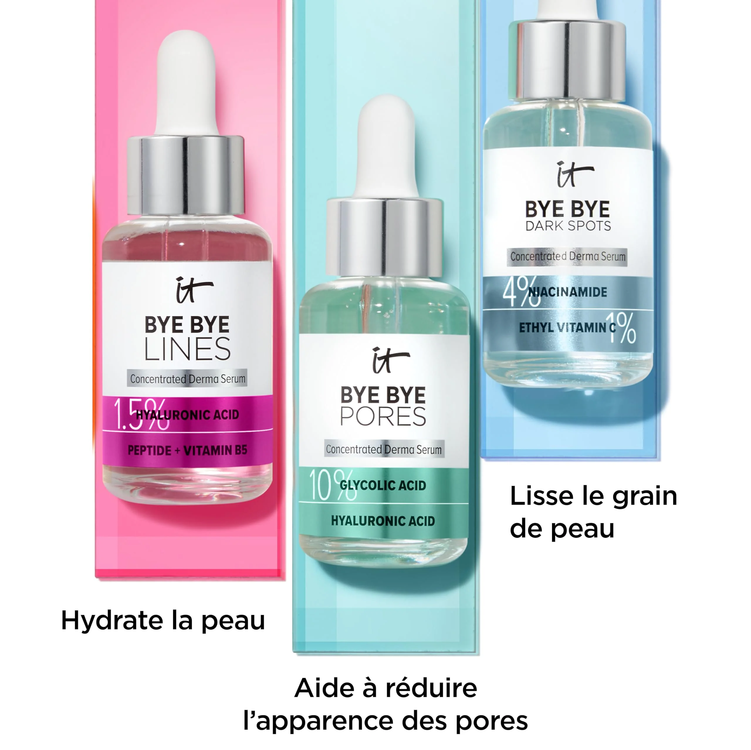 IT Cosmetics Bye Bye Lines Hyaluronic Acid Serum for Face - Hydrating Anti-Aging Facial Serum With Peptide & Vitamin B5, Visibly Plumps Skin, Smooths Look of Fine Lines, For All Skin Types - 1 fl oz - Image 6