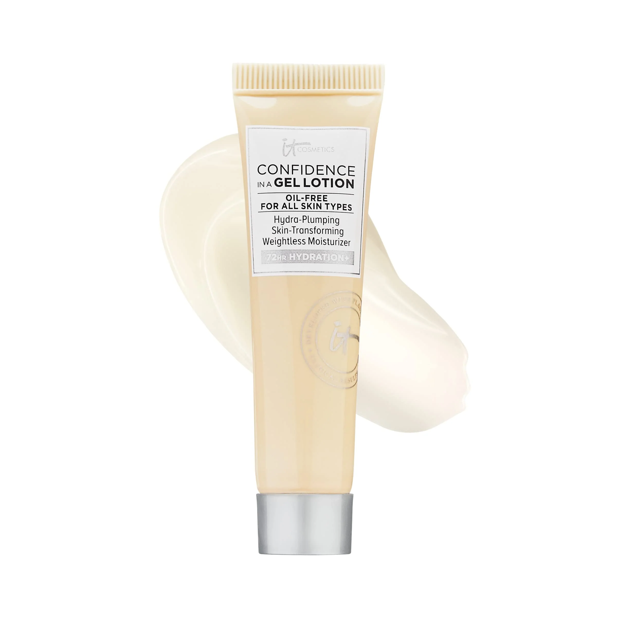IT Cosmetics Confidence in a Gel Lotion - Oil-Free Face Moisturizer - Lightweight & Hydrating - With Ceramides - 0.5 fl oz - Image 2