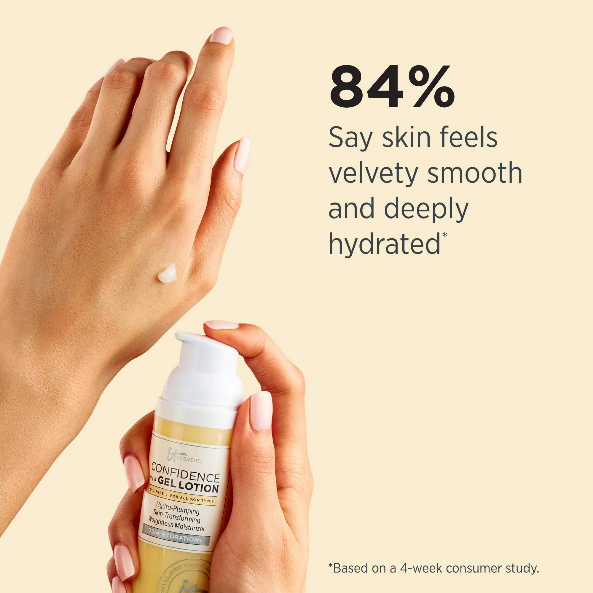 IT Cosmetics Confidence in a Gel Lotion - Oil-Free Face Moisturizer - Lightweight & Hydrating - With Ceramides - 0.5 fl oz - Image 4