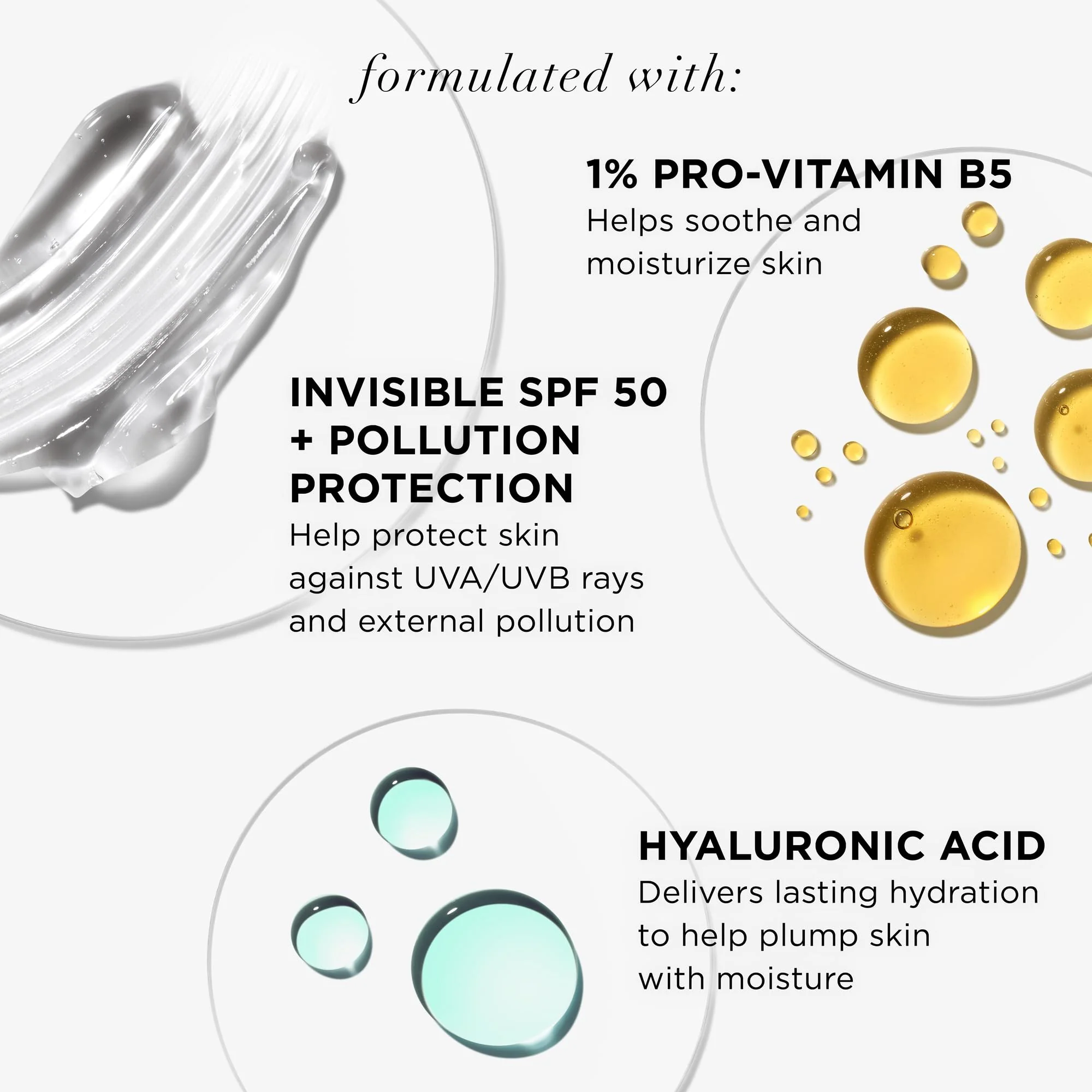 IT Cosmetics Hello Sunshine Invisible Sunscreen for Face SPF 50 - Sunscreen, Hydrating Serum & Makeup Primer - 1% Pro-Vitamin B5 & Hyaluronic Acid - HSA/FSA Eligible - No White Cast - 1.69 fl oz - Image 8