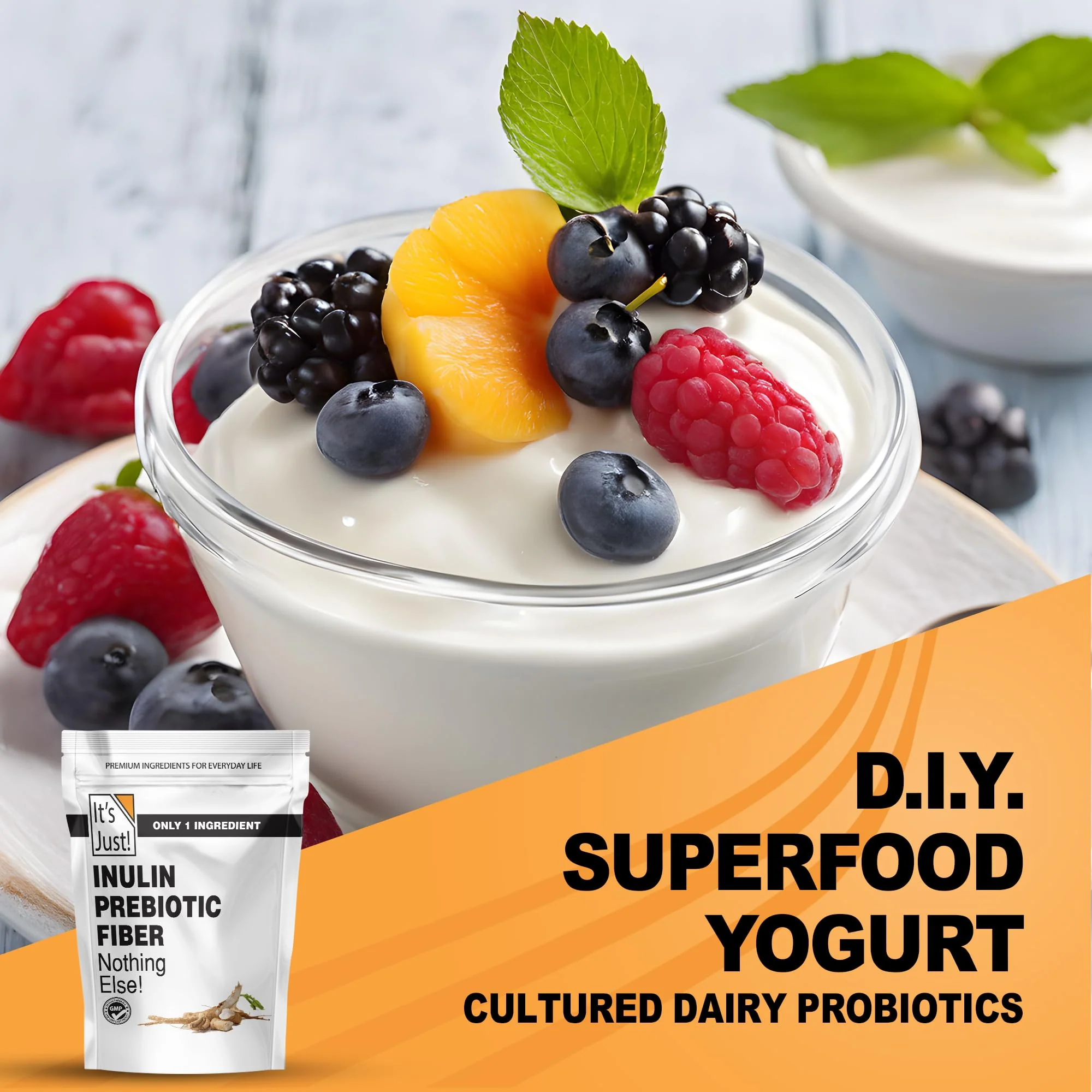 It's Just! - Inulin Prebiotic Fiber, Water Soluble, Chicory Root Powder, Promotes Gut Health, Made in USA, Product of Belgium, Vegan/Keto Friendly - Image 5
