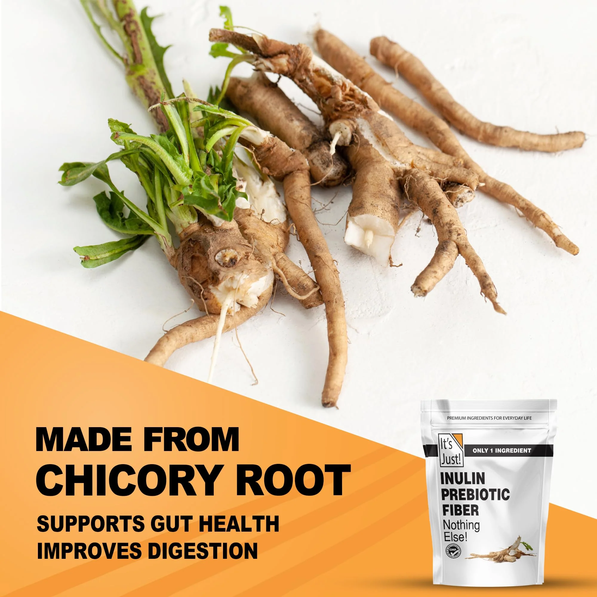 It's Just! - Inulin Prebiotic Fiber, Water Soluble, Chicory Root Powder, Promotes Gut Health, Made in USA, Product of Belgium, Vegan/Keto Friendly - Image 6
