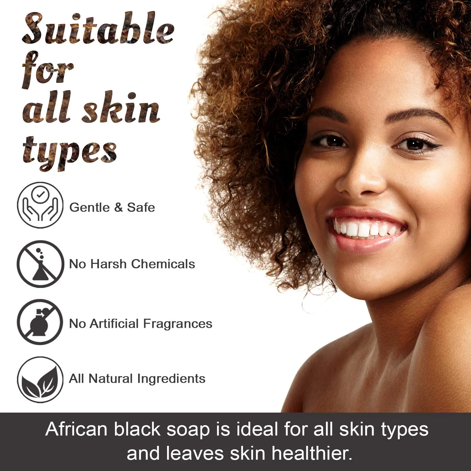 It's Pure Natural African Black Soap Bars Original (Pack of 3) Organic Raw Soap for Face & Body, Acne Treatment & Dark Spot Remover [Made in Ghana] - Image 6