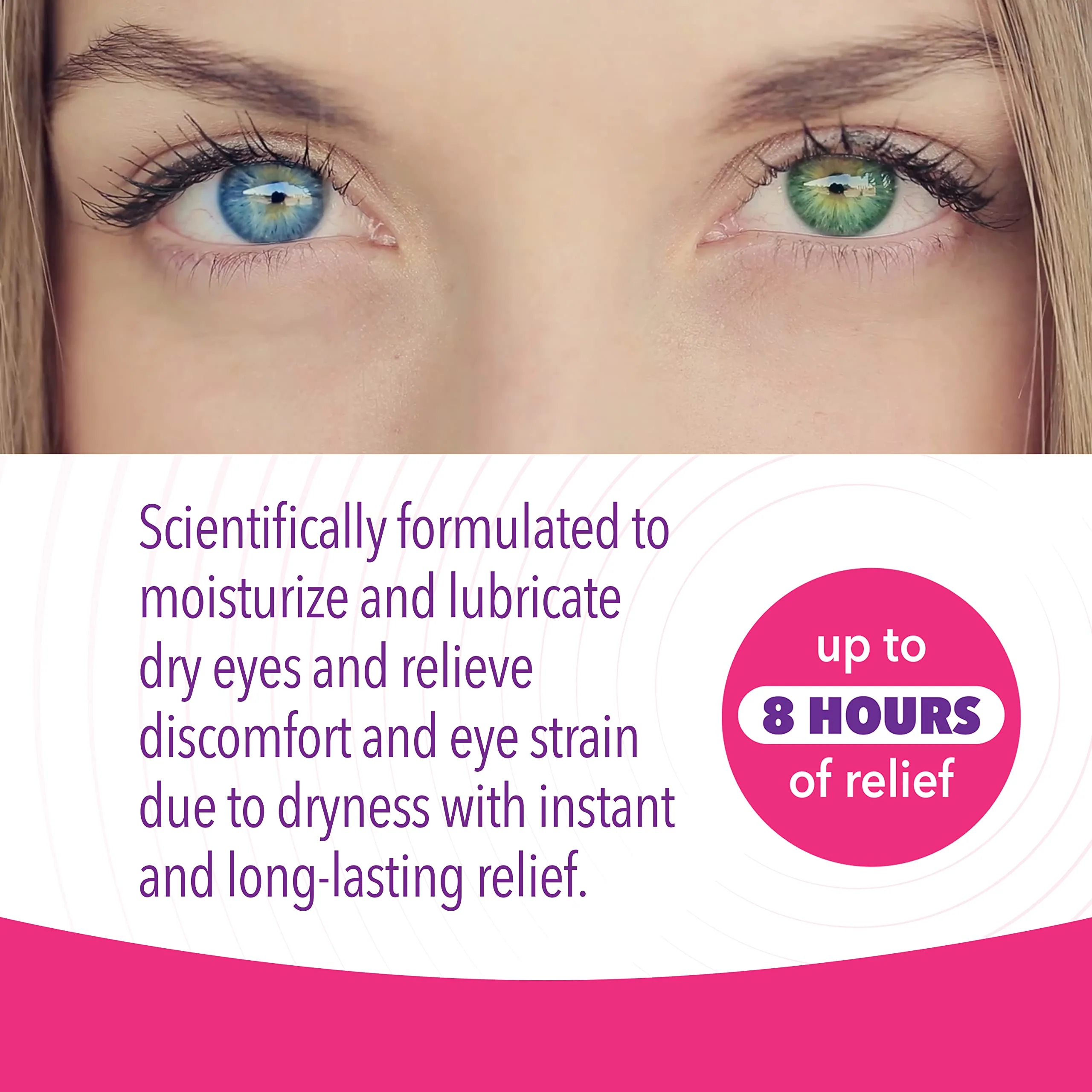 iVIZIA Sterile Lubricant Eye Drops for Dry Eyes, Preservative-Free, Moisturizing, Dry Eye Relief, Contact Lens Friendly, 0.33 fl oz Bottle - Image 2