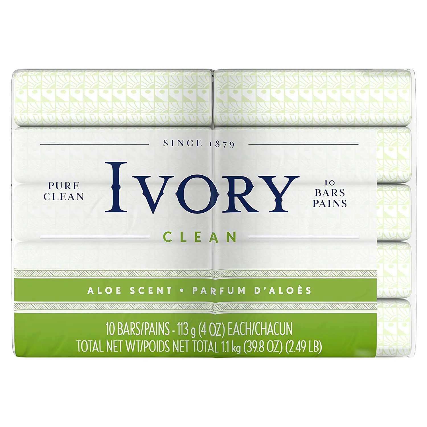 Ivory Bar Soap, Bath Size, Aloe, 10 Count (Pack of 2) - Image 4