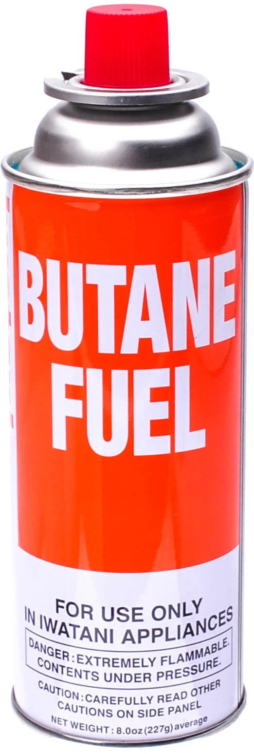 Iwatani BU-6 CassetteFeu Butane Fuel Canister For Butane Stove & Torch Refills, 8-Ounce Corporation of America BU-6 Butane Fuel Canister for Portable Butane Stove, Red