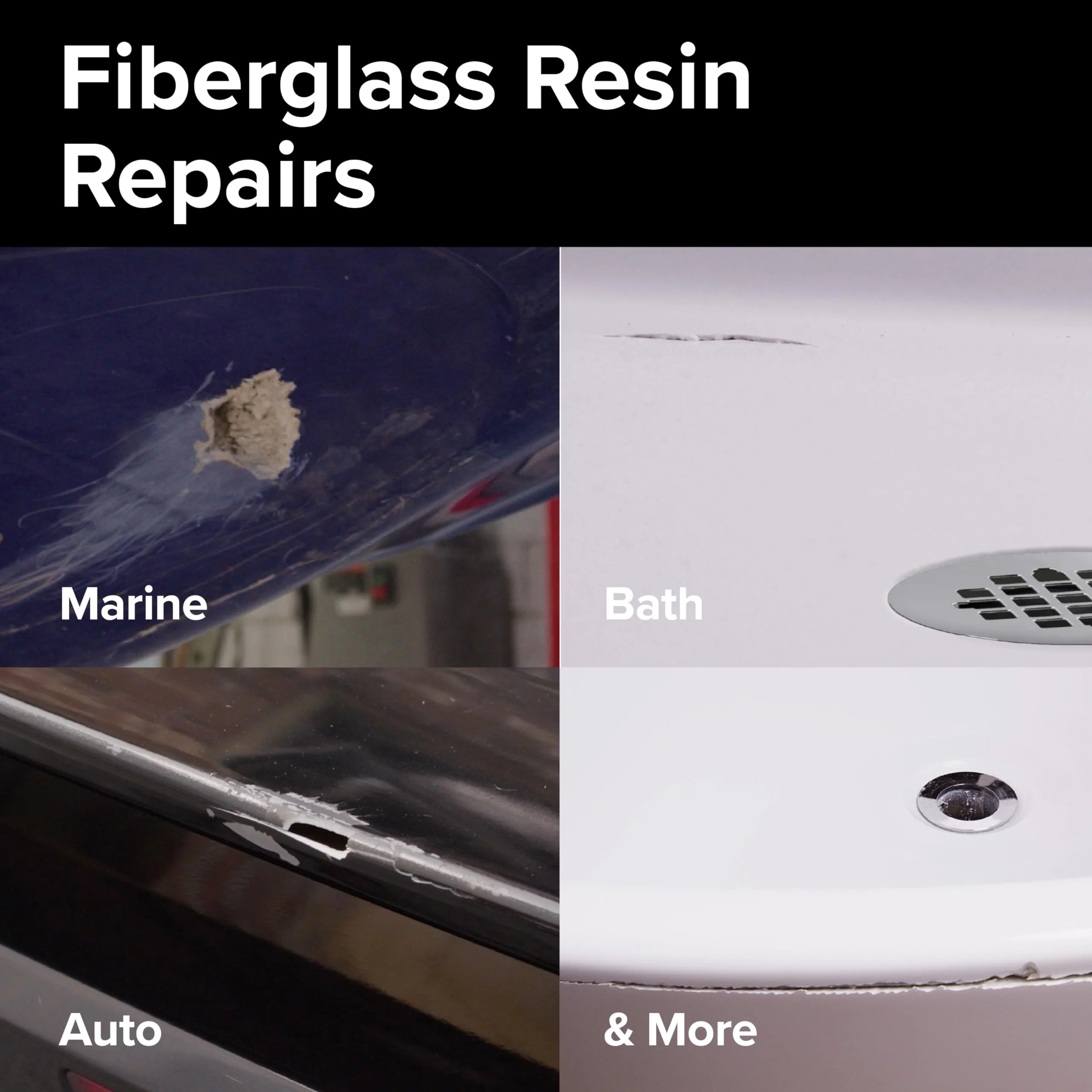 J-B Weld Fiberglass Resin - Quart - Bath, Marine & Auto - Image 5