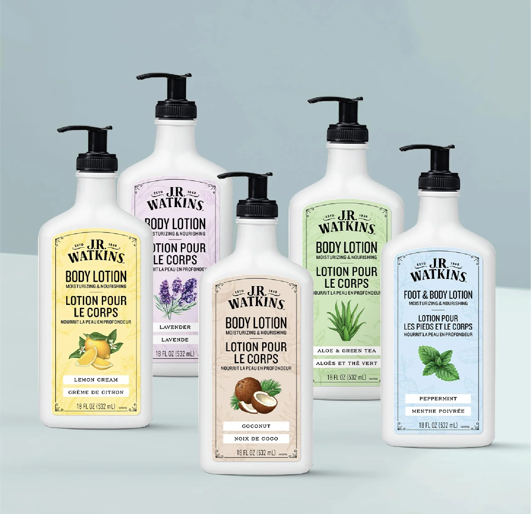 J.R. Watkins Daily Moisturizing Body Lotion, Coconut, 18 fl oz, 2 Pack - Image 4