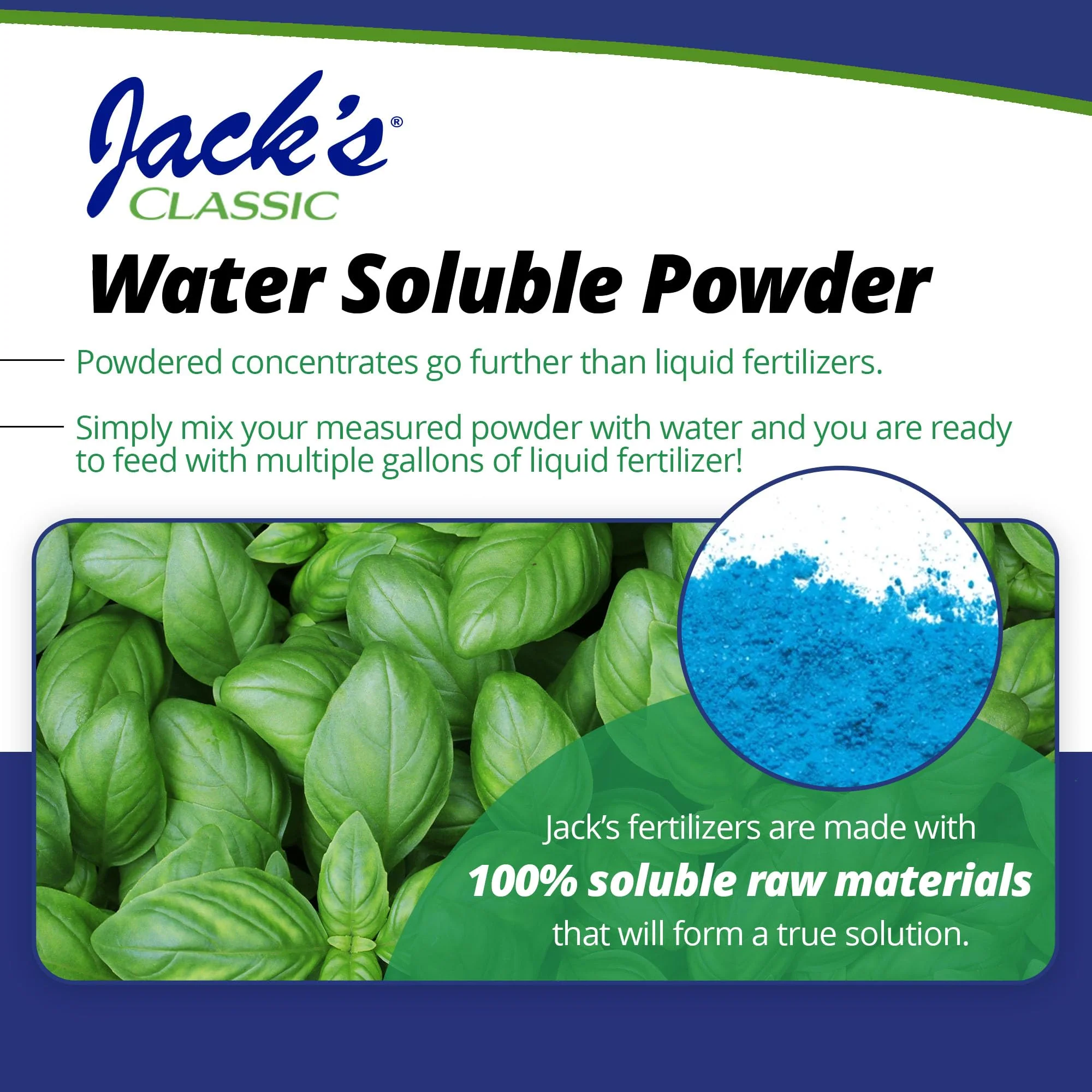 Jack's Classic 20-20-20 All Purpose Water-Soluble Fertilizer with Micronutrients to Provide General Growth on All Plants, 4lbs - Image 3