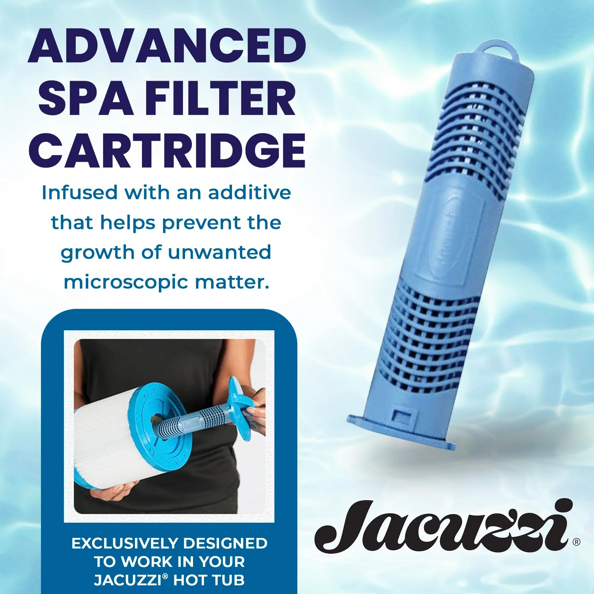Jacuzzi ProClear Mineral Spa Sanitizer Cartridge – 2890-185, Hot Tub Mineral Cartridge for J-300, J-400 & J-500 Series, Easy-to-Install Design Supports Balanced Water and Reduced Chemical Use - Image 6