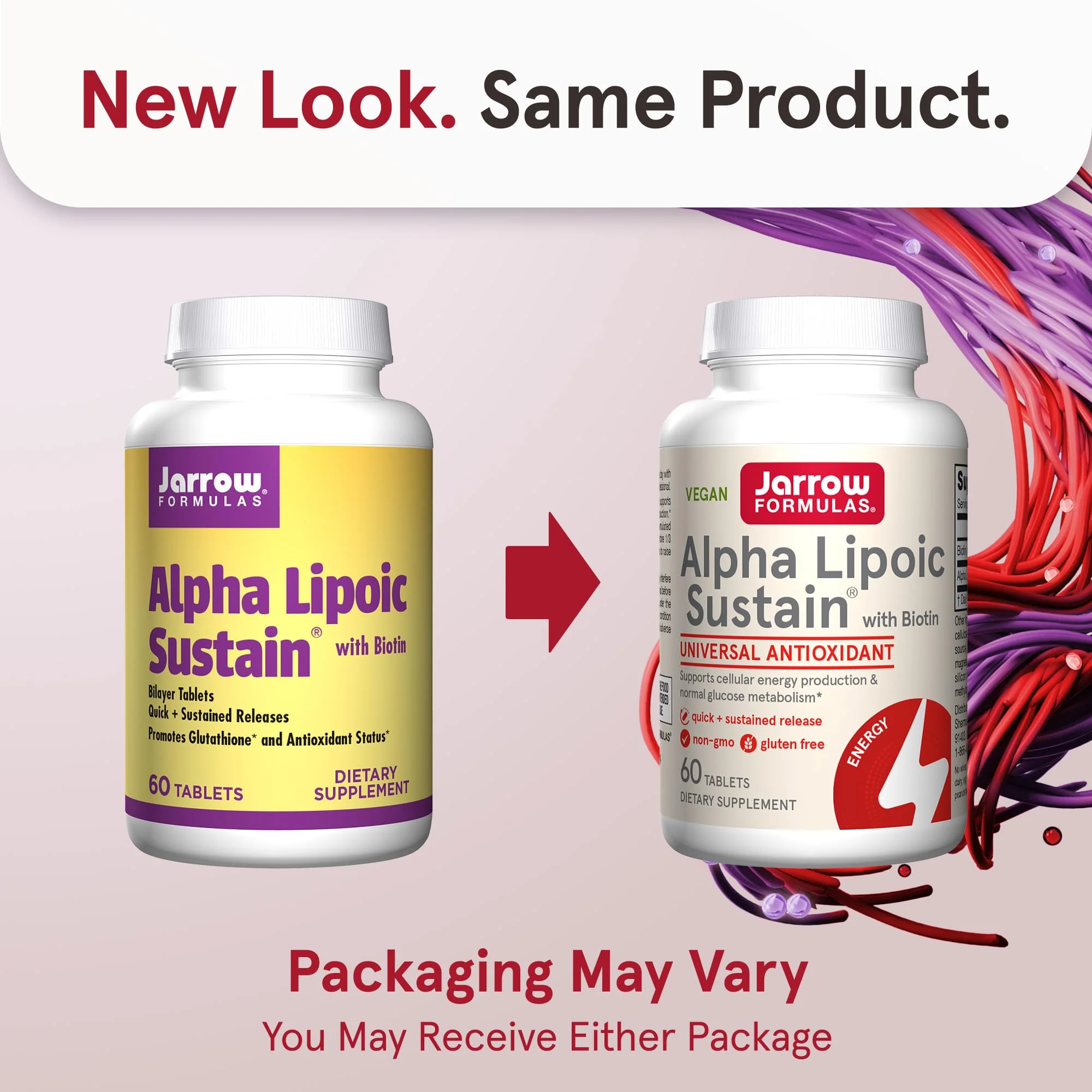 Jarrow Formulas® Alpha Lipoic Sustain with Biotin, 300 mg Alpha Lipoic Acid, Universal Antioxidant, Dietary Supplement, 60 Vegan Tablets, Up to a 60 Day Supply - Image 9