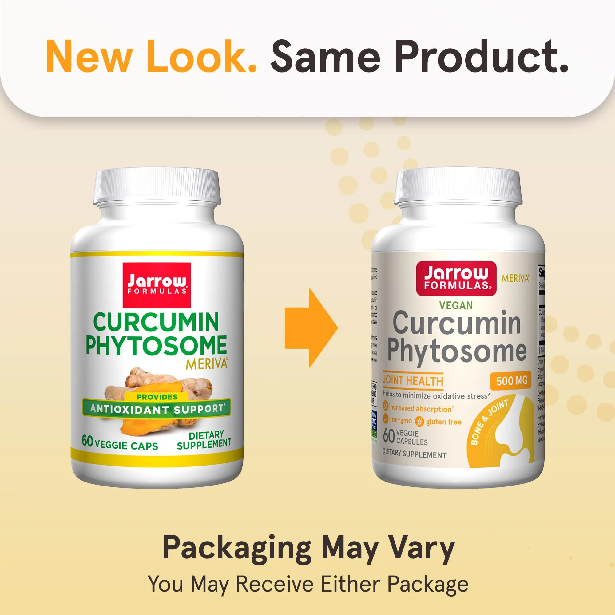 Jarrow Formulas Curcumin Phytosome 500 mg - 60 Veggie Capsules - Formulated with Meriva - Antioxidant Support Supplement - Joint Health & Support - 60 Servings - Image 10