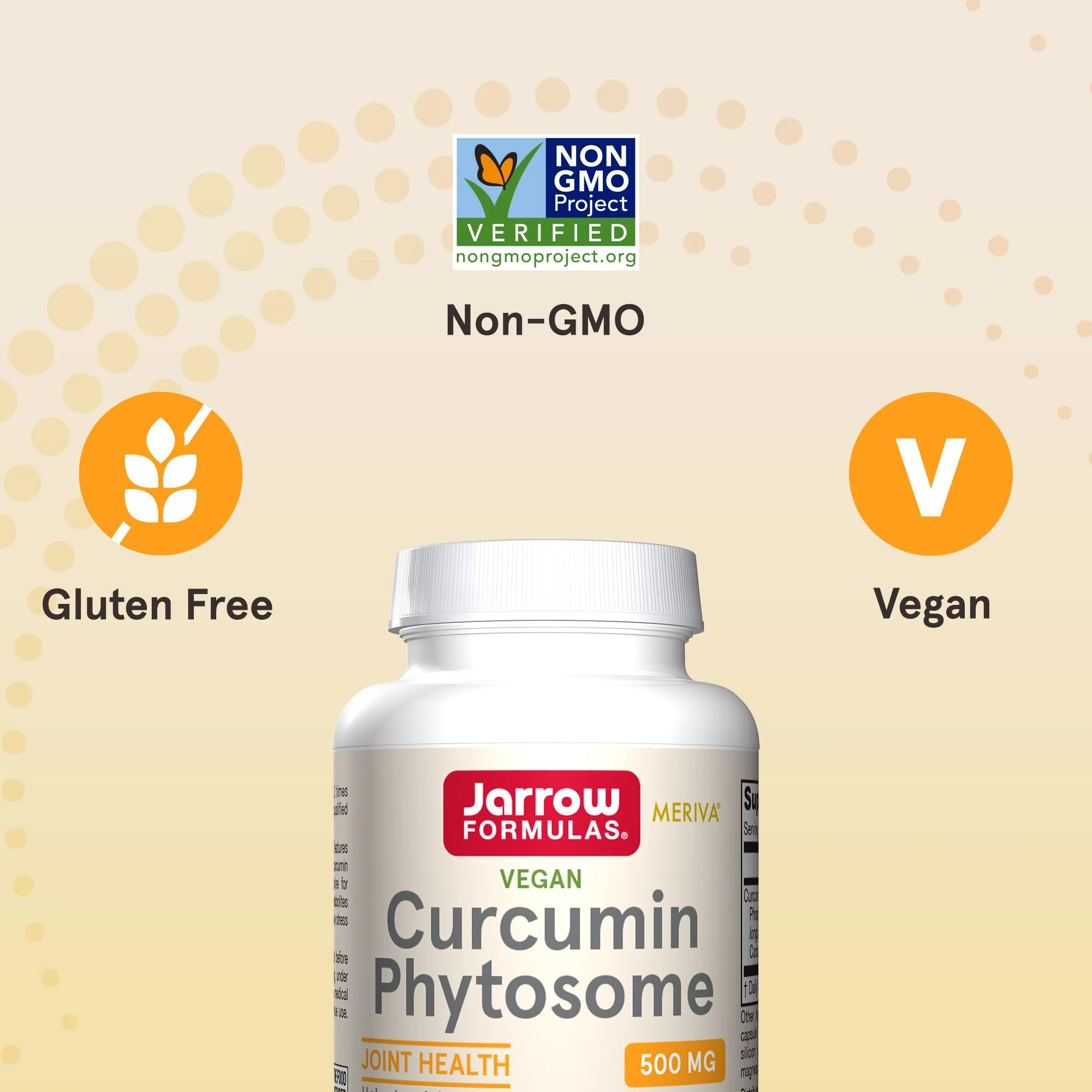 Jarrow Formulas Curcumin Phytosome 500 mg - 60 Veggie Capsules - Formulated with Meriva - Antioxidant Support Supplement - Joint Health & Support - 60 Servings - Image 7