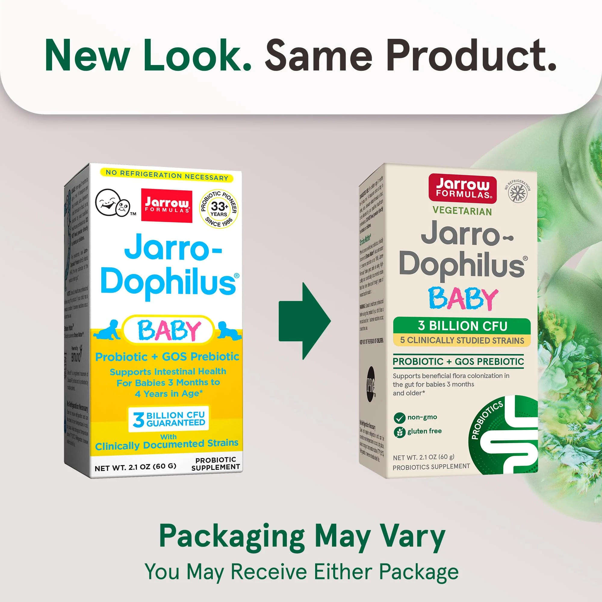 Jarrow Formulas Jarro-Dophilus Baby + GOS - 2.1 oz Powder - Supports Intestinal Health for Babies 3 Months to 4 Years - 60 Servings - Image 3