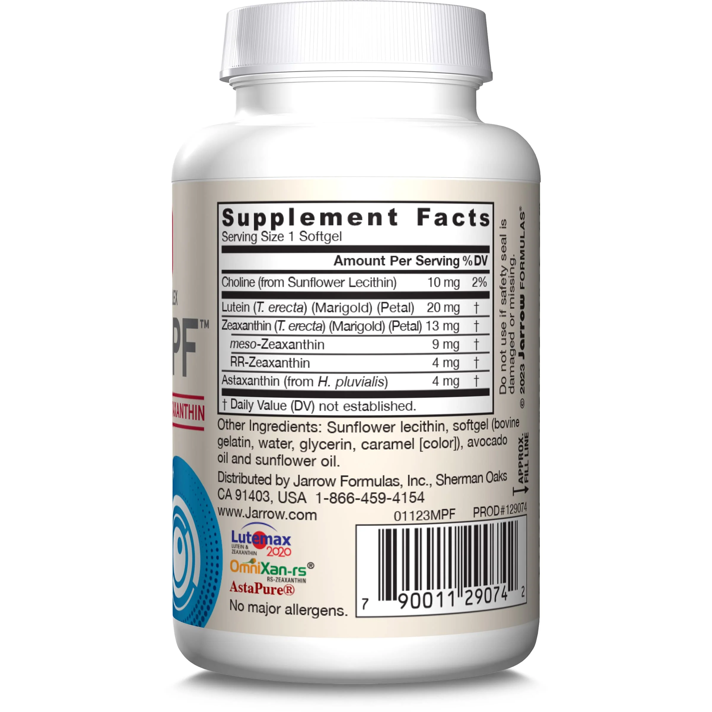 Jarrow Formulas MaculaPF Carotenoid Complex, Dietary Supplement, Supports Eye Health, 30 Softgels, Up to a 30 Day Supply