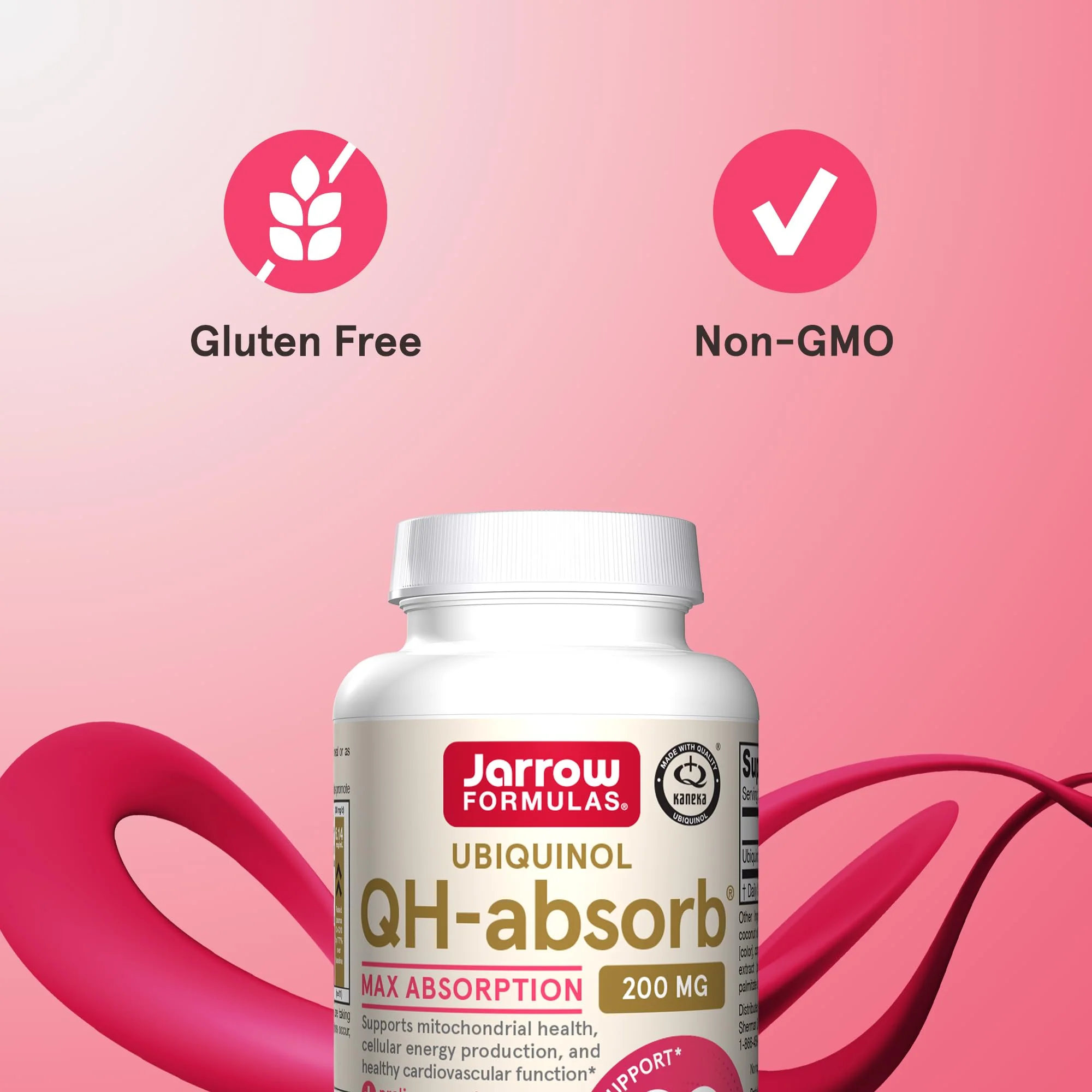 Jarrow Formulas QH-absorb 200 mg - High Absorption Co-Q10 - Active Antioxidant Form of Co-Q10 - Supports Mitochondrial Energy Production &Cardiovascular Health - Up to 60 Servings - Image 6