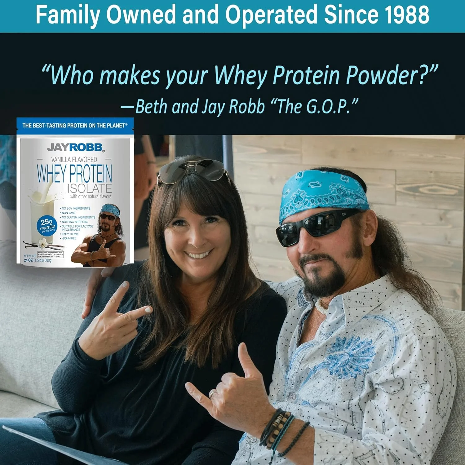 JAYROBB Whey Protein (1.5 Pound Vanilla) - Image 2