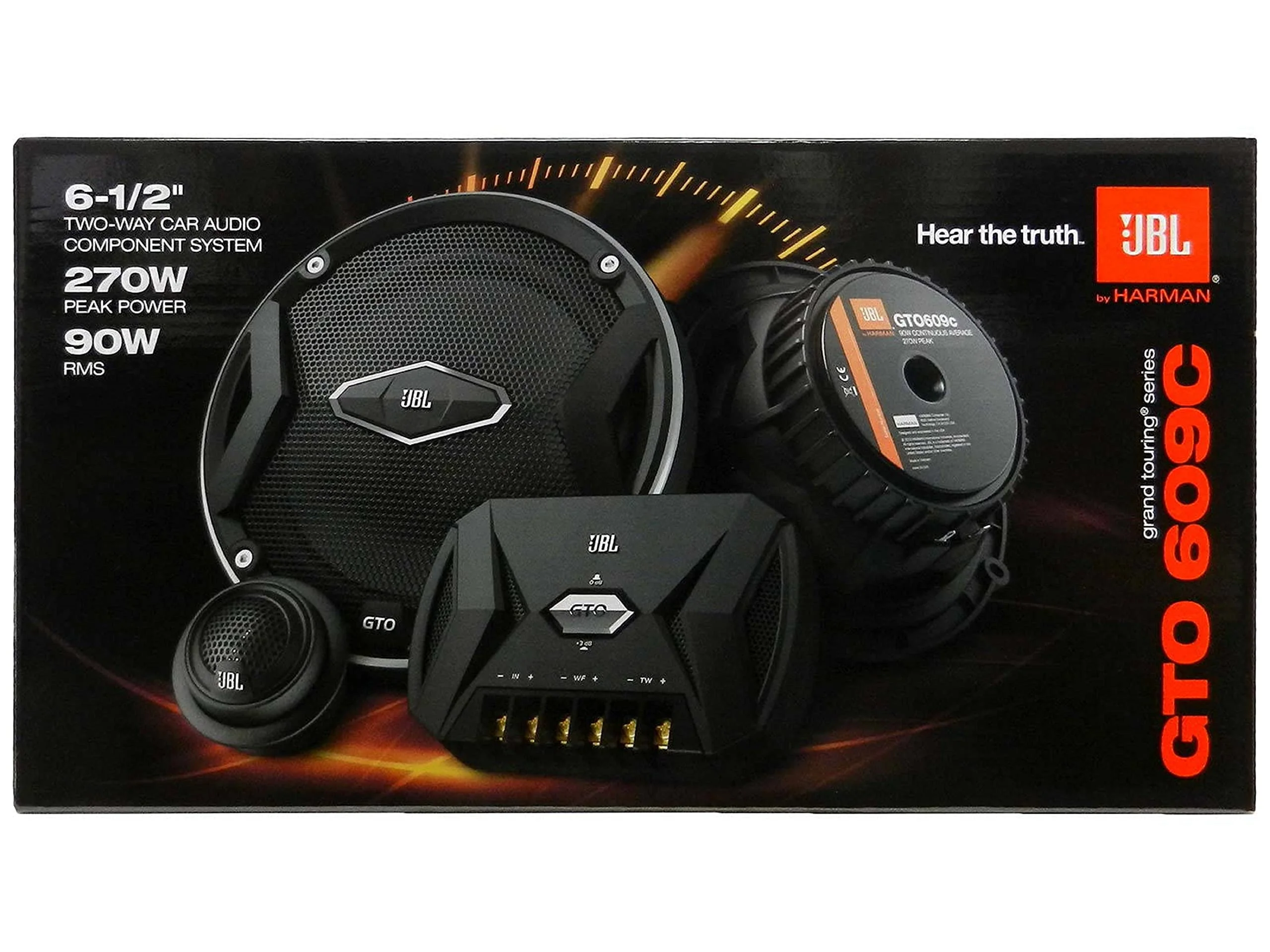 JBL GTO609C 270 Watts 6-1/2" Premium Car Audio Component Stereo Speaker System with Patented Plus One Woofer-Cone Technology - Image 6