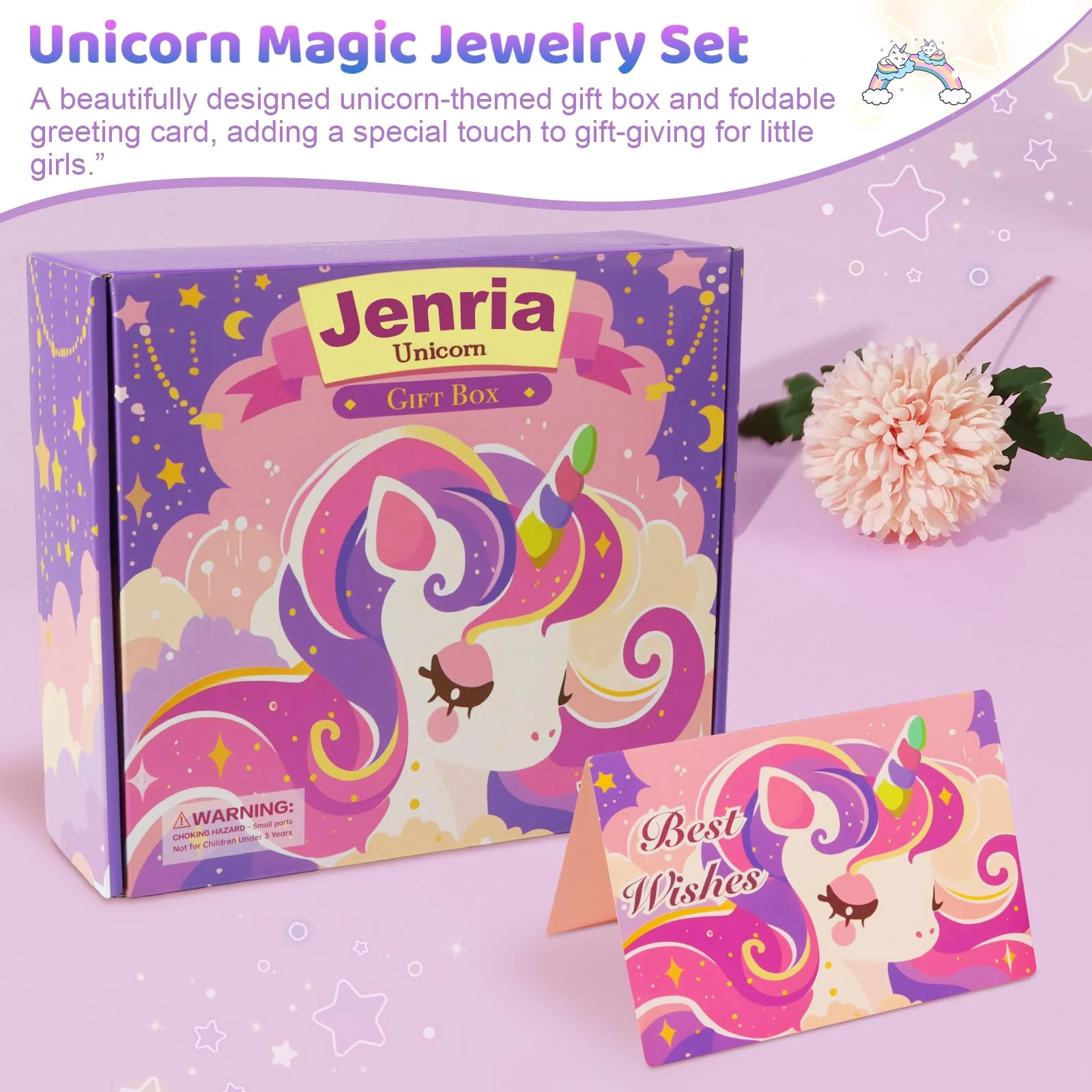 Jenria Unicorn Gifts for Girls, Christmas Birthday Gifts for Girls Age 3 4 5 6 7 8 9 10 Years Old Girl Birthday Gift Ideas, Girls Toys Age 6-8, Unicorn Toys for Daughter, Niece - Image 2