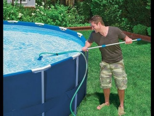 Jet Vacuum W/ 6 Section Poles of 57" for Frame Aboveground/Inflatable Pool Spa, No Electric Power Needed, Use Garden Hose Water Pressure to Vacuum (A Telescopic Pole Can Be Used with This Vacuum) - Image 2