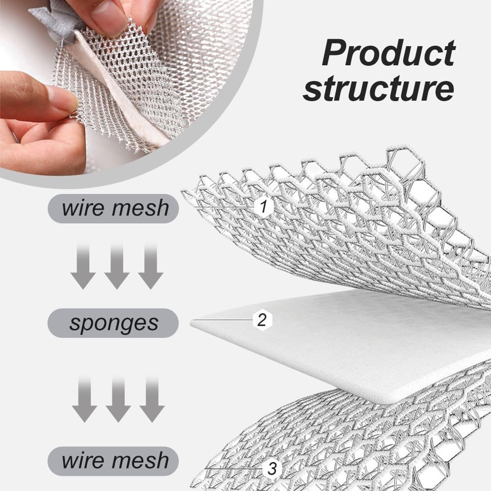 Jiexily 2025 New Multipurpose Wire Dishwashing Rags for Wet and Dry, Metal Scrubbing Pads Sponge Cloths Towels Clean, Non-Scratch Wire Dishcloth for Home Kitchen Dishes, Sinks (10 Pcs) - Image 4