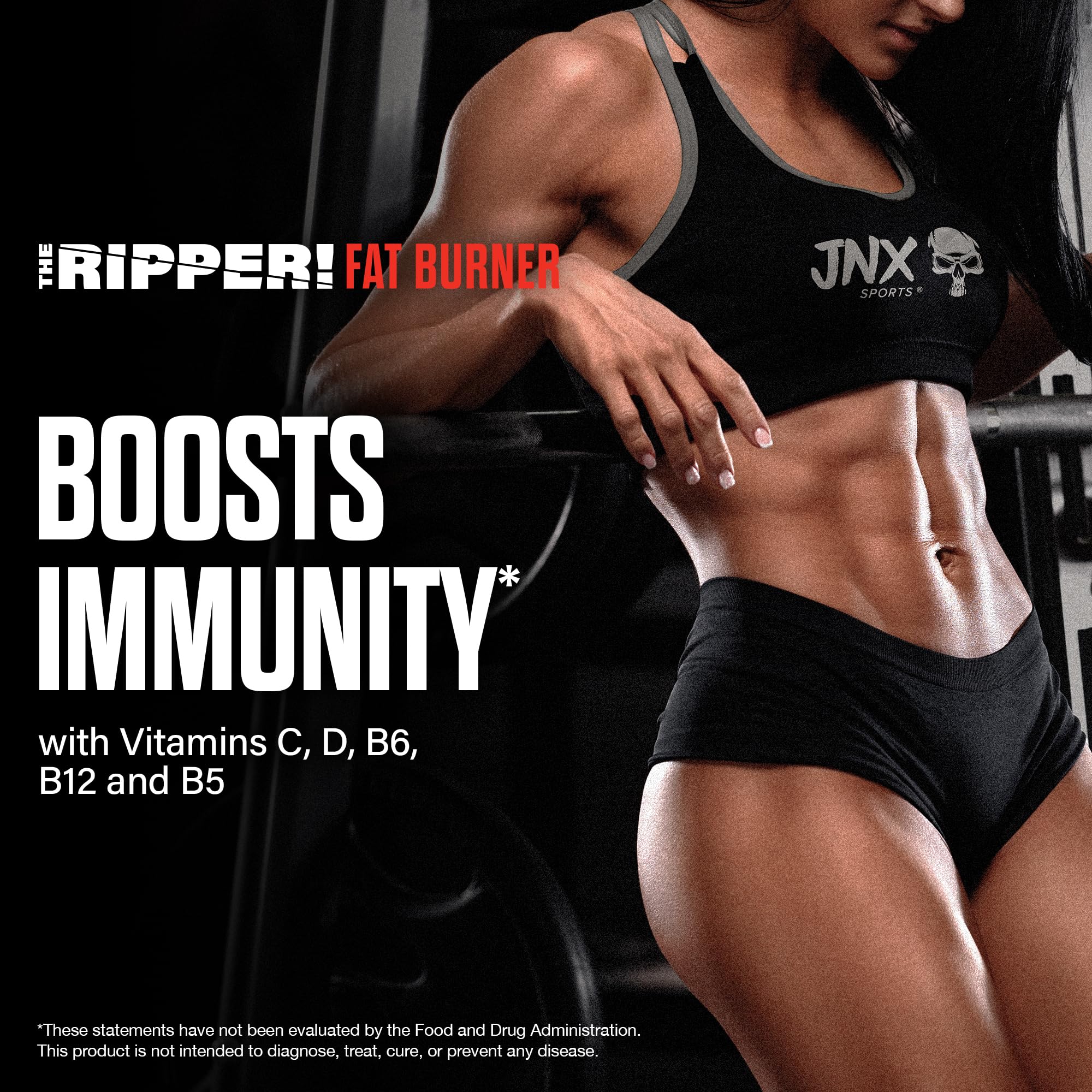 JNX SPORTS The Ripper! Fat Burner Pre Workout for Men & Women – Thermogenic Fat Burning Powder & Appetite Suppressant, Boost Energy & Endurance – Watermelon Candy, 30 Servings - Image 2