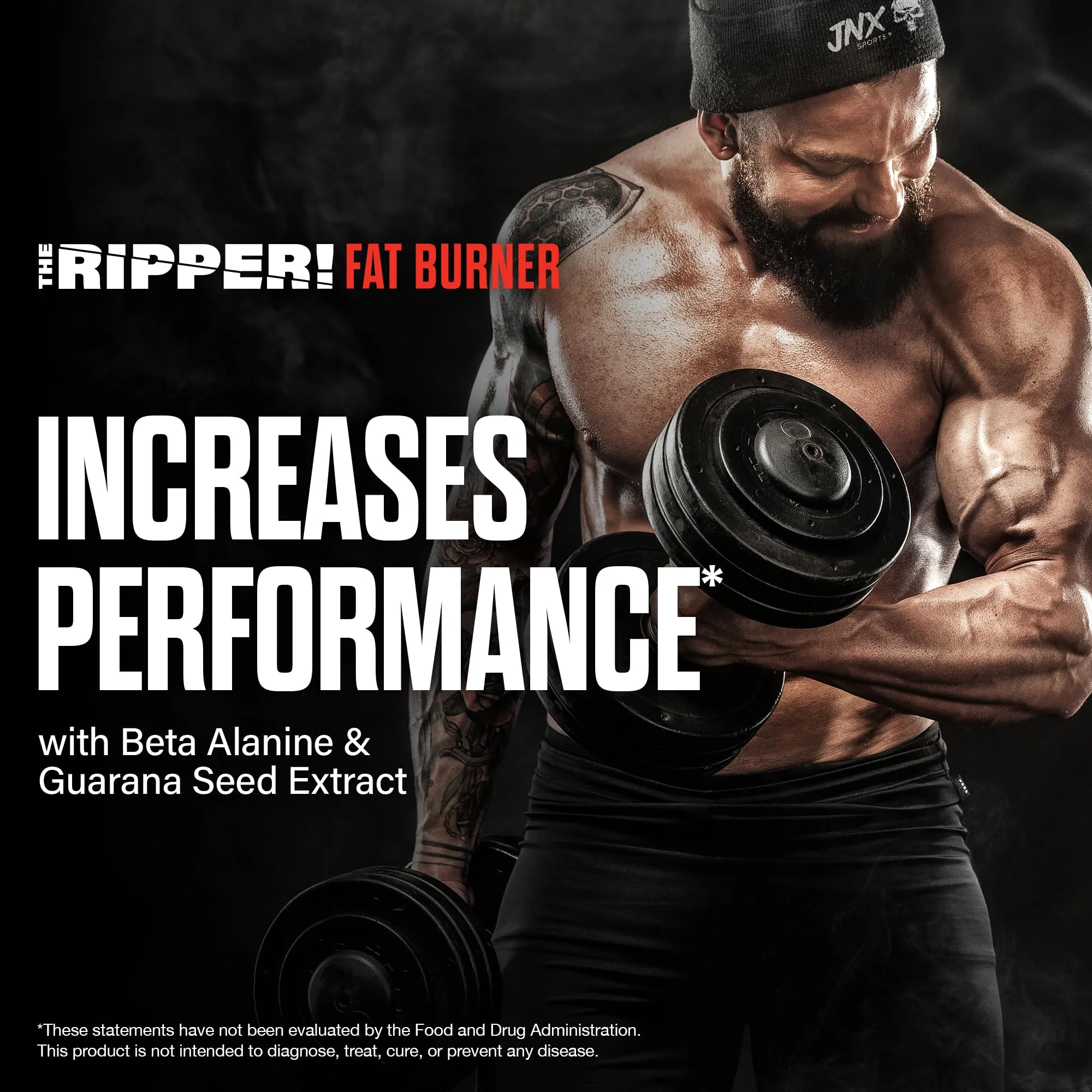 JNX SPORTS The Ripper! Fat Burner Pre Workout for Men & Women – Thermogenic Fat Burning Powder & Appetite Suppressant, Boost Energy & Endurance – Watermelon Candy, 30 Servings - Image 3