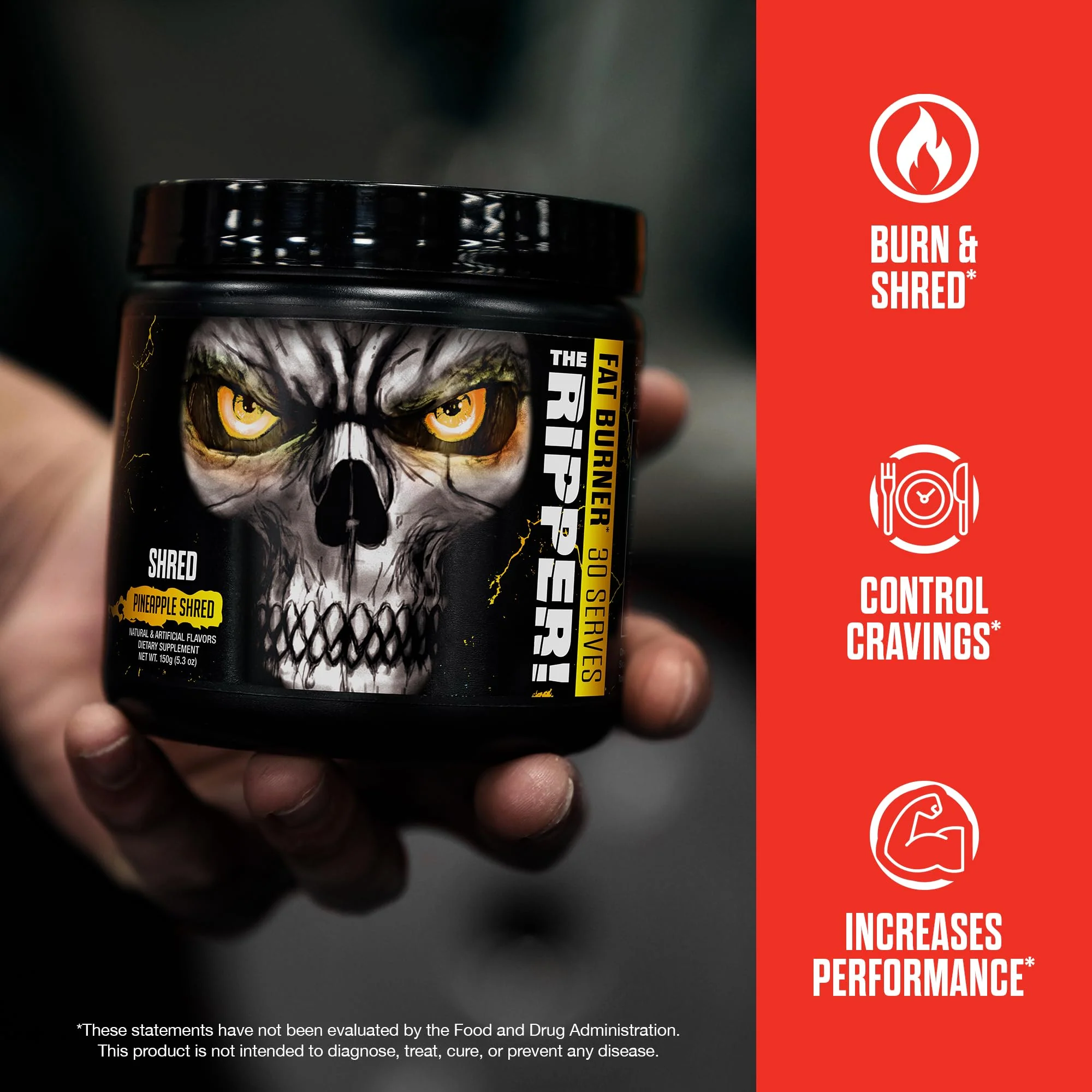 JNX SPORTS The Ripper! Fat Burner Pre Workout for Men & Women – Thermogenic Fat Burning Powder & Appetite Suppressant, Boost Energy & Endurance – Watermelon Candy, 30 Servings - Image 6