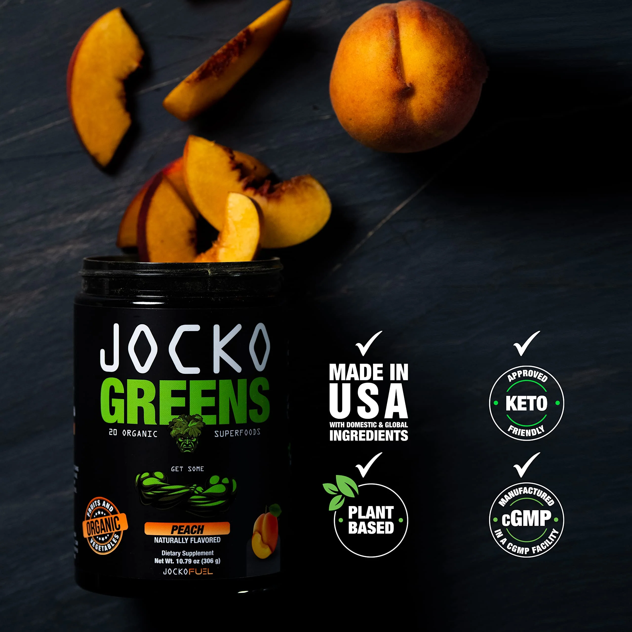 Jocko Fuel Daily Greens Powder - Premium Organic Greens Superfood Powder for Gut Health, Digestion, Bloating, Immune Support with Spirulina, Chlorella, Digestive Enzymes, & Probiotics - 30 Servings - Image 5
