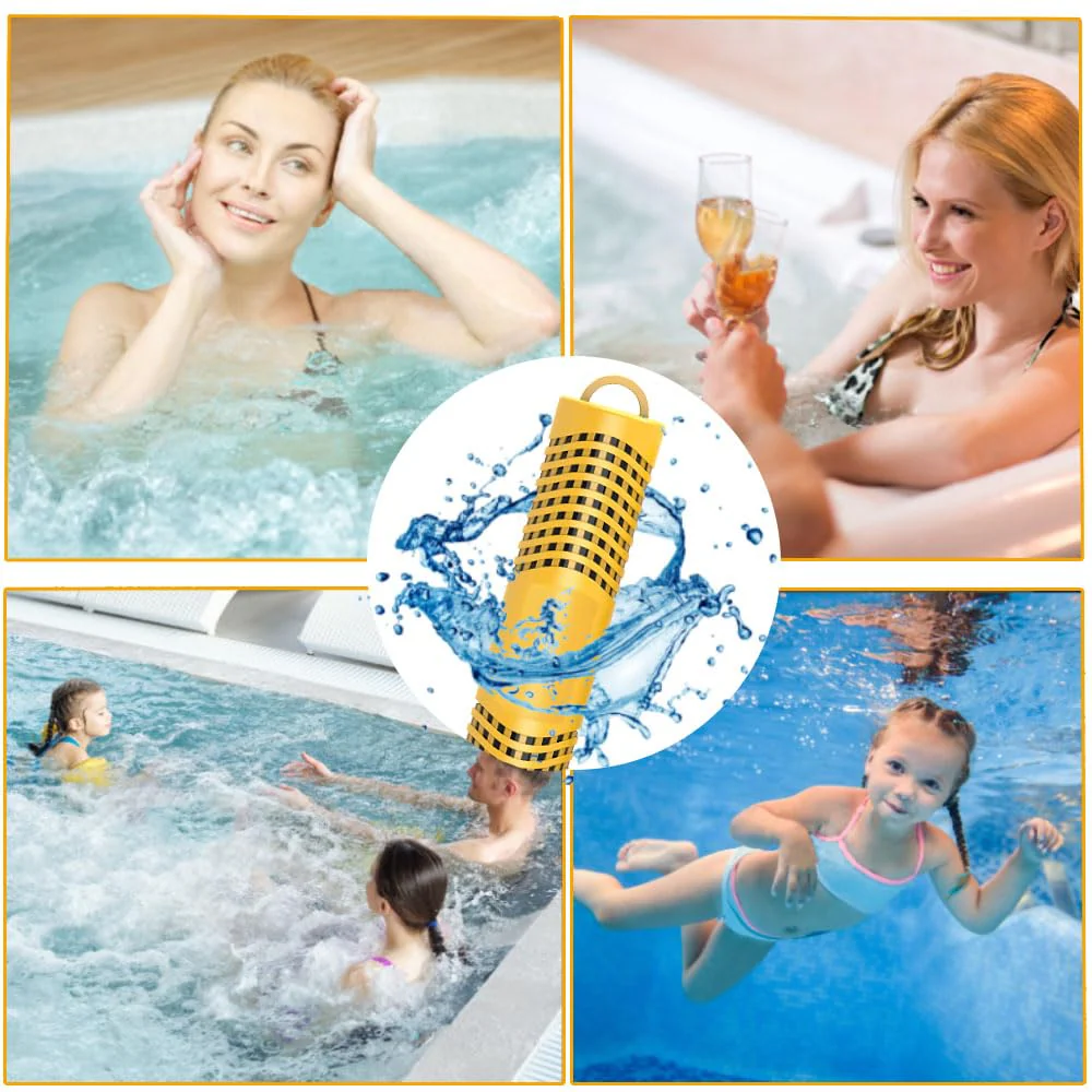 Joepoe SPA Mineral Stick, Hot Tub Stick with 4 Months Lifetime Universal for Hot Tub & Pool, Spa Mineral Cartridge Keeps Water Crystal Clear (Yellow,2-Pack) - Image 3