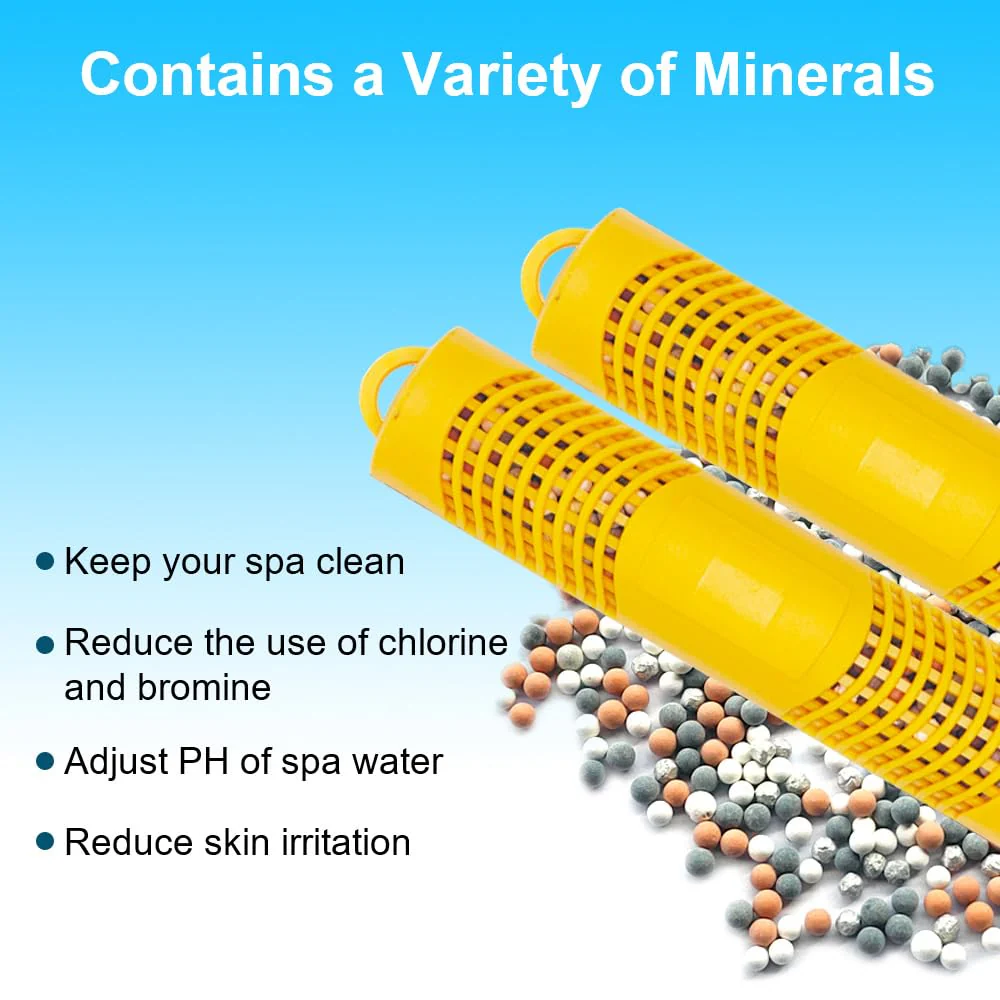 Joepoe SPA Mineral Stick, Hot Tub Stick with 4 Months Lifetime Universal for Hot Tub & Pool, Spa Mineral Cartridge Keeps Water Crystal Clear (Yellow,2-Pack) - Image 8