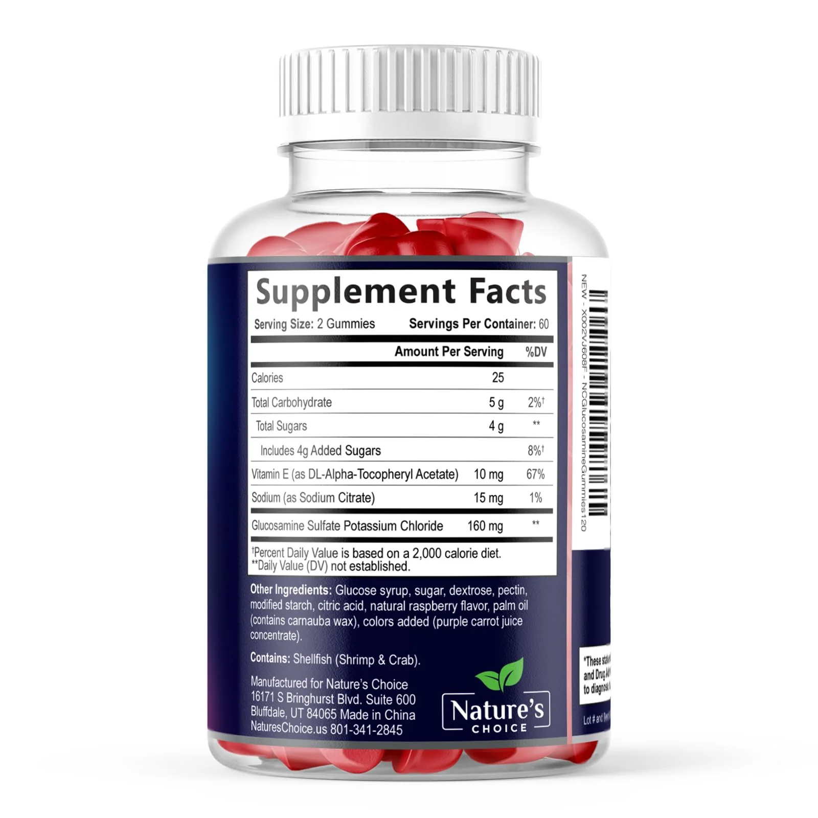 Joint Support Gummies - Extra Strength Glucosamine Gummy Supplement with Vitamin E - Natural Cartilage Joint Health & Flexibility Support, Best Support Glucosamine Chew for Men & Women - 120 Gummies - Image 2
