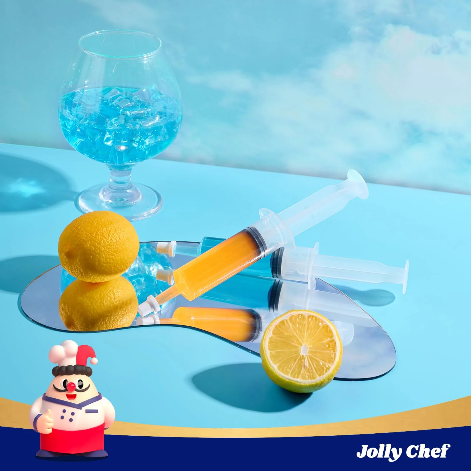 JOLLY CHEF 60 Pack Party Jelly Halloween Shot Syringes, Medium 1.5 oz Container with Lid, Perfect for Plastic Shot Glasses Thanksgiving Christmas - Image 7