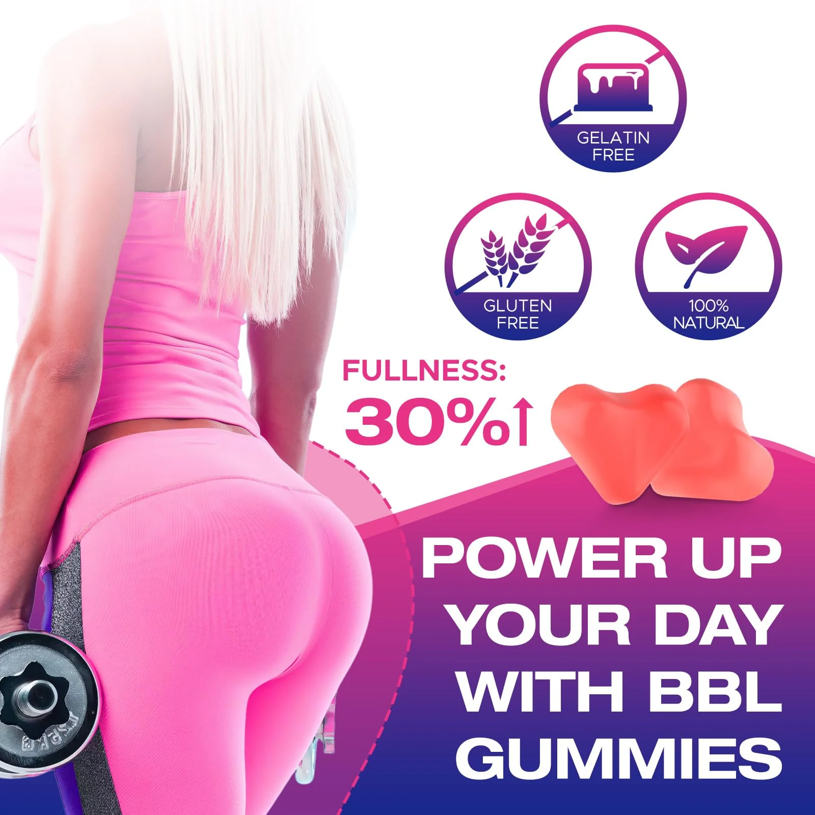 Jovariquethor Booty Gummies for Women - BBL Gummies with Multivitamins and Herbal Extracts - Peach Flavor - 120 Count - Image 4