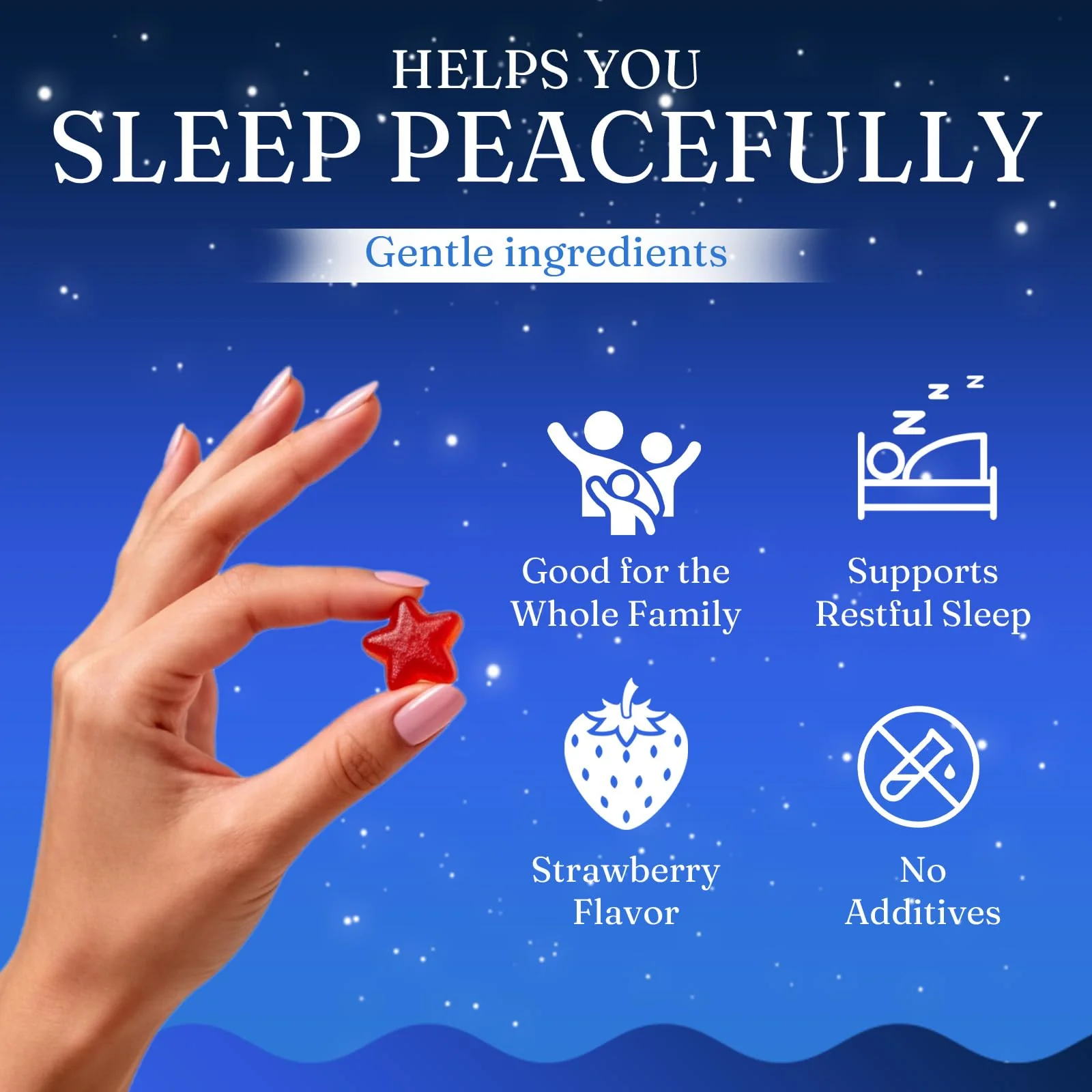JRR LyraSleep Natural Sleep Aid Gummies - Fall Asleep Quickly and Gently in 30 Minutes- Effective Melatonin 6 mg Sleep+ Gummies for Adults a Restful Night's Sleep -60 Count (1pc) - Image 6