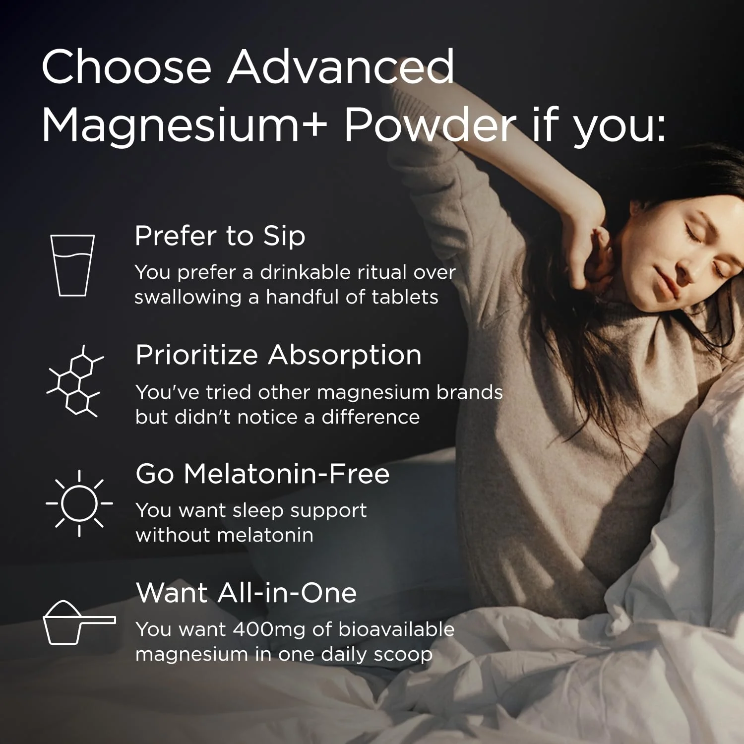 JSHealth Magnesium Powder for Sleep. 400mg Triple-Form Glycinate, Citrate, Amino Acid Chelate. Raspberry Lemonade. By Nutritionist Jessica Sepel (30 Servings) - Raspberry Lemonade - Image 6
