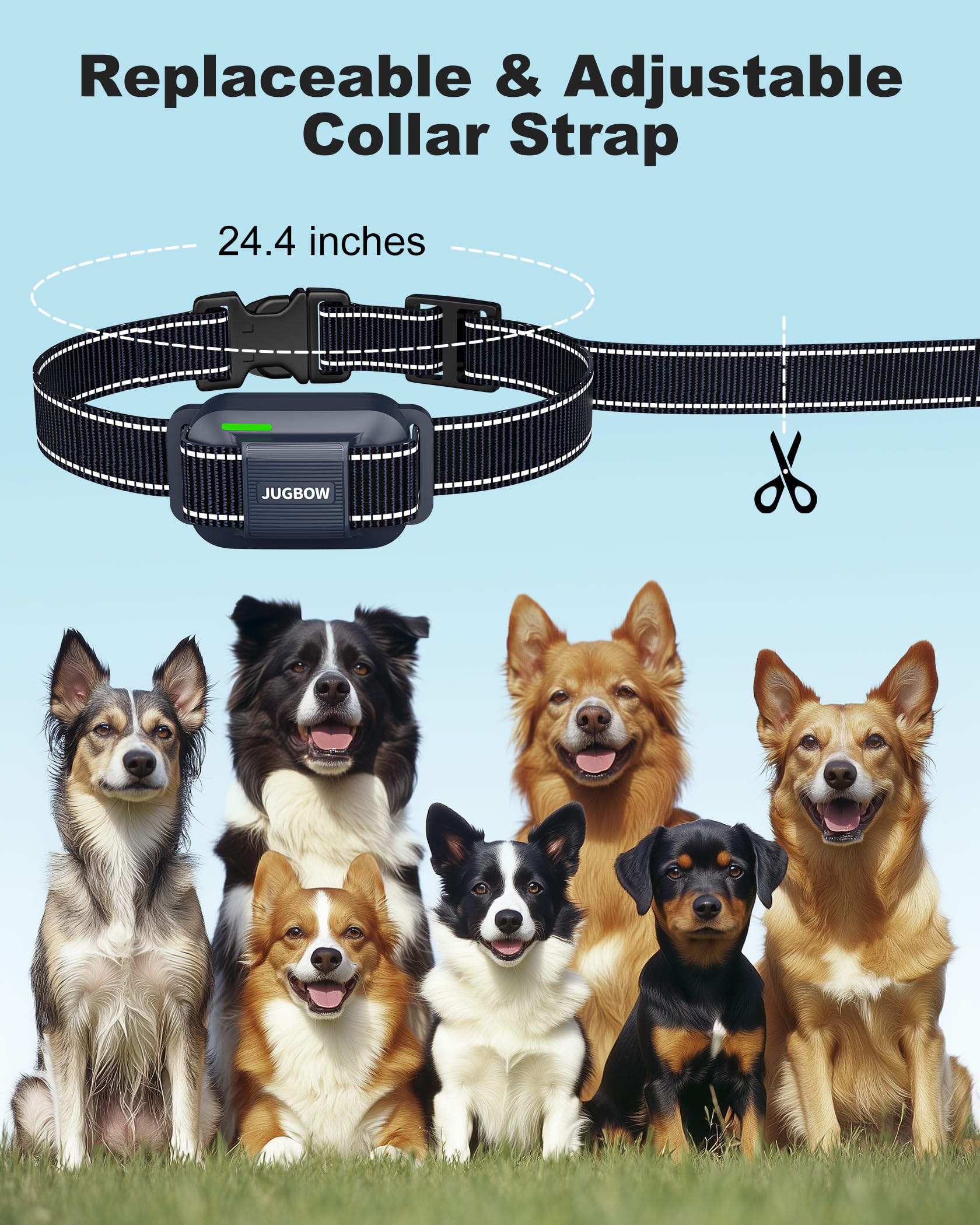 Jugbow Dog Shock Collar - 4200FT Dog Training Collar with Remote Innovative IPX7 Waterproof with 4 Training Modes, Rechargeable E-Collar for All Breeds - Image 6